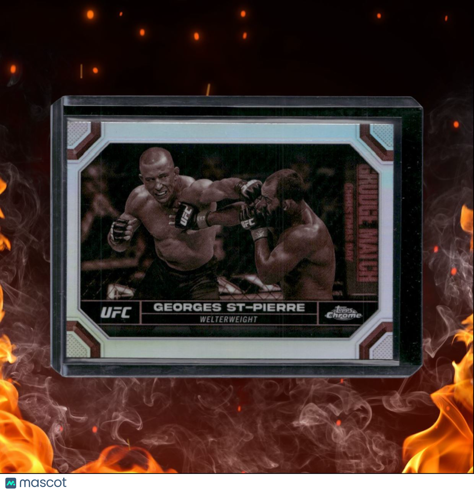 2024 Topps Chrome UFC Georges St-Pierre Sepia Refractor #68