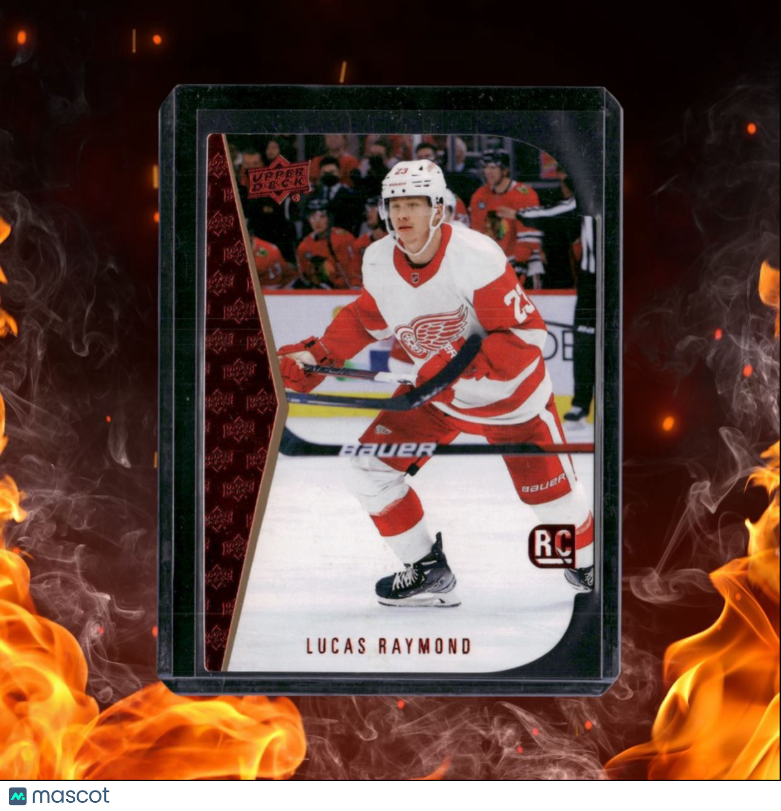 2021-22 Upper Deck Lucas Raymond 1994-95 Die-Cuts Red Rookie #RDT-12