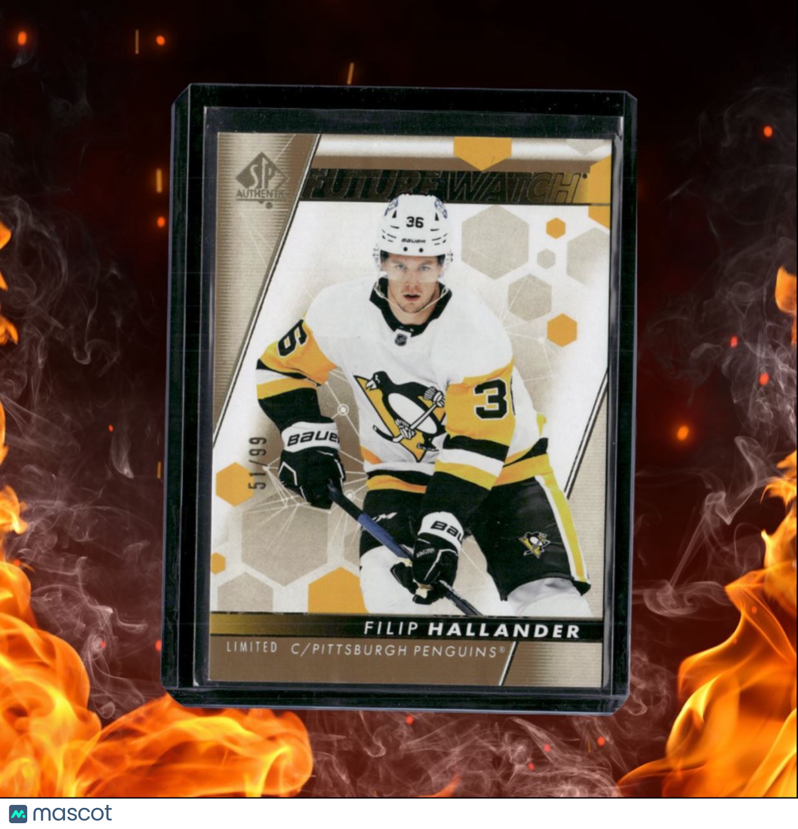 2022-23 SP Authentic Filip Hallander Future Watch Limited Gold Rookie 51/99 #133