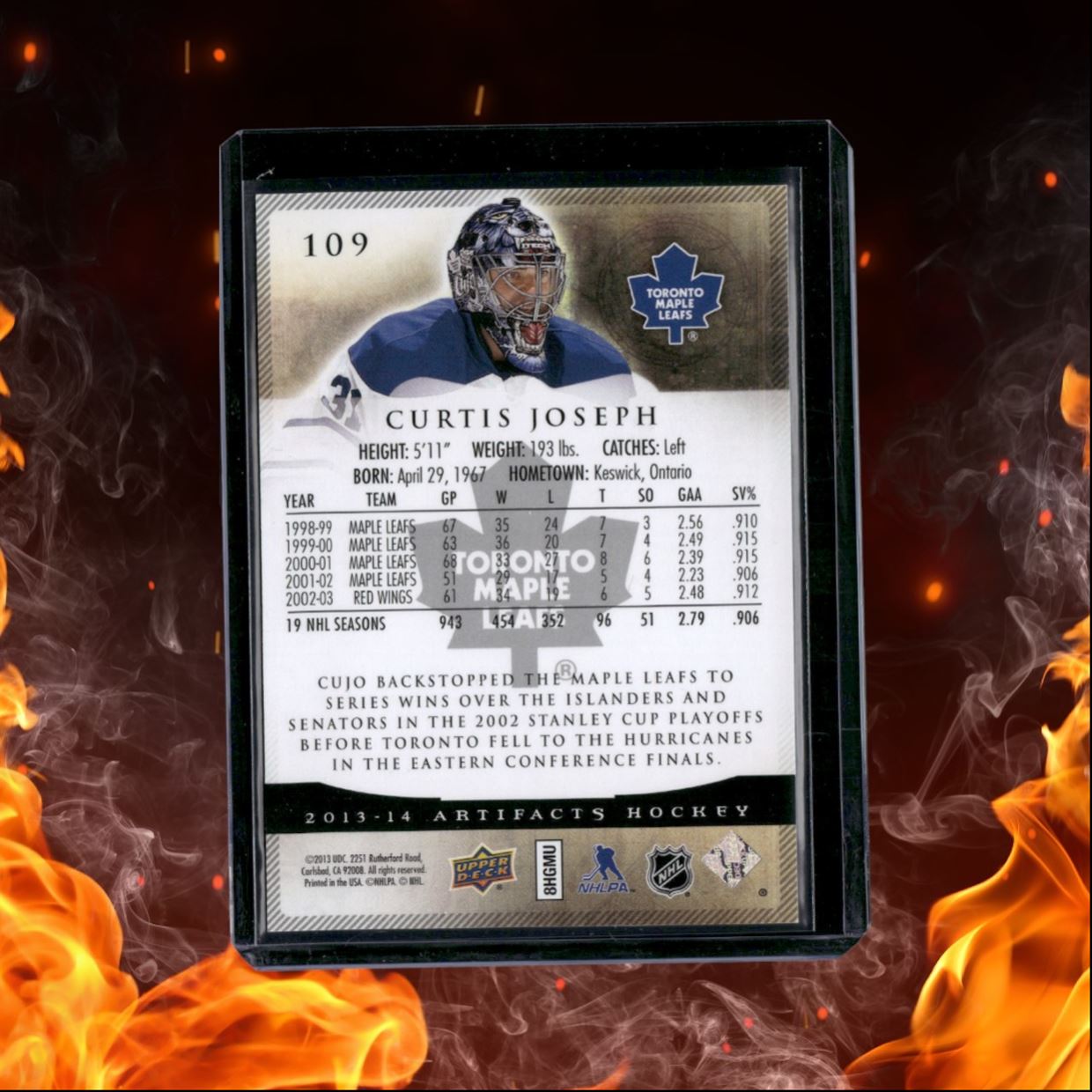 2013-14 Upper Deck Artifacts Curtis Joseph 989/999 #109