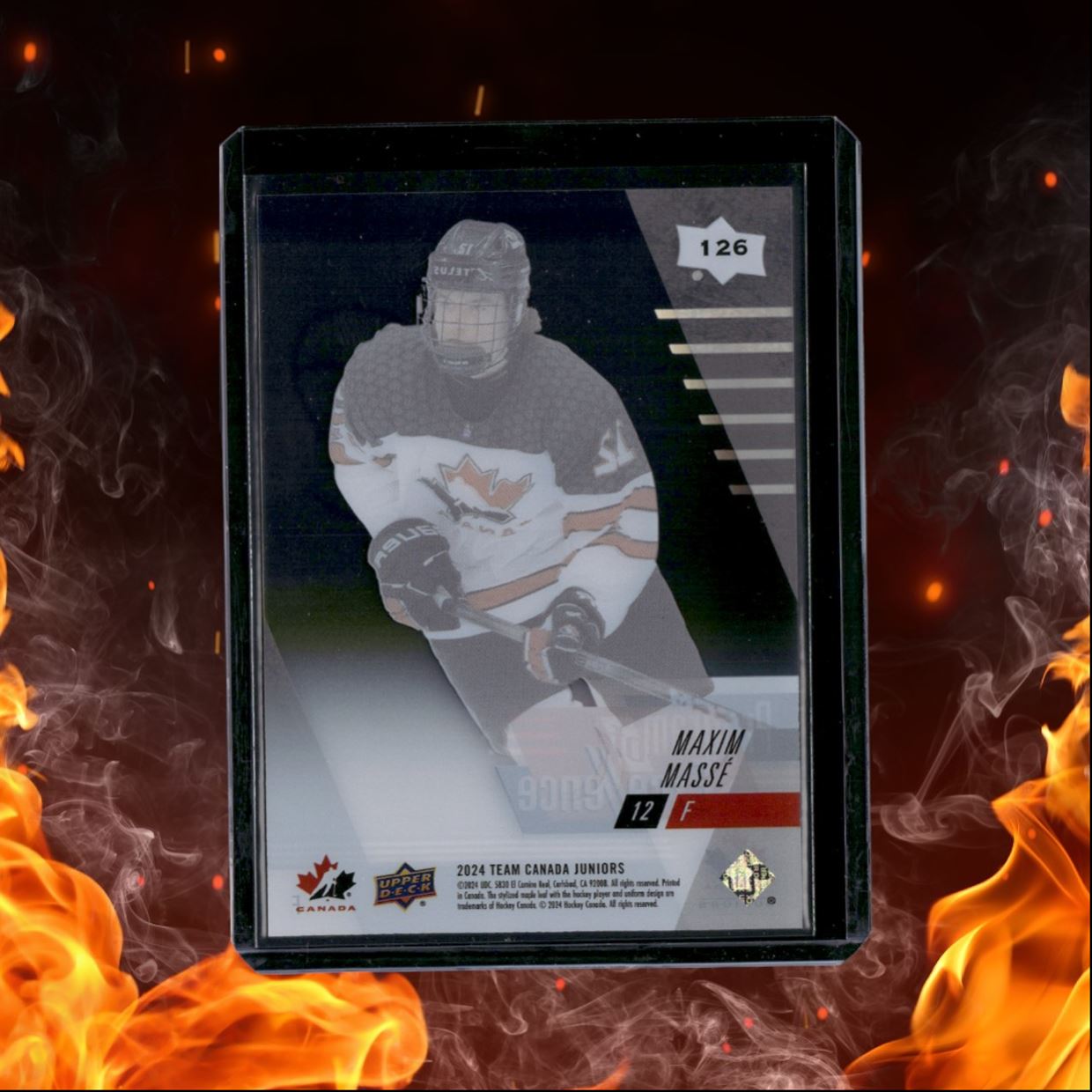 2024-25 Upper Deck Team Canada Juniors Maxim Masse Clear Cut Program of