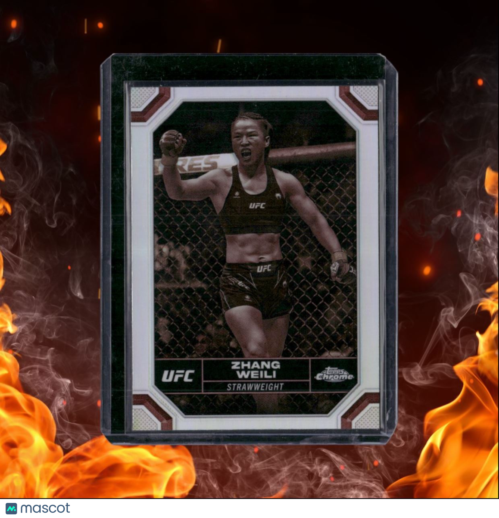 2024 Topps Chrome UFC Zhang Wei Sepia Refractor #200