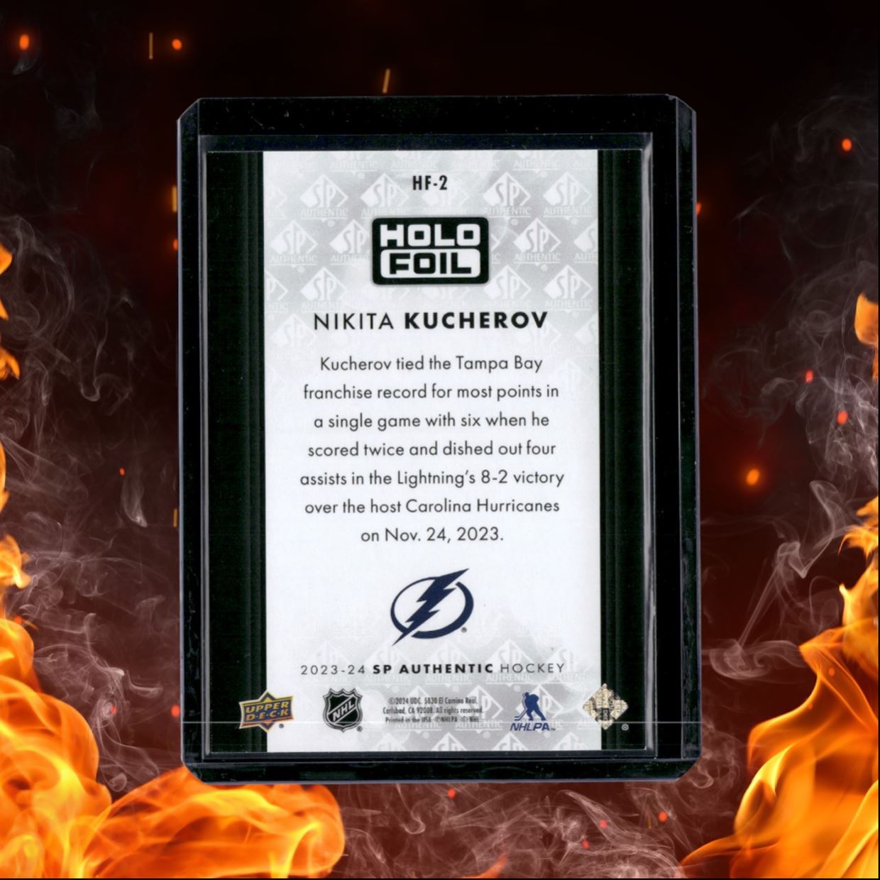2023-24 SP Authentic Nikita Kucherov Holofoil SSP Case Hit #HF-2