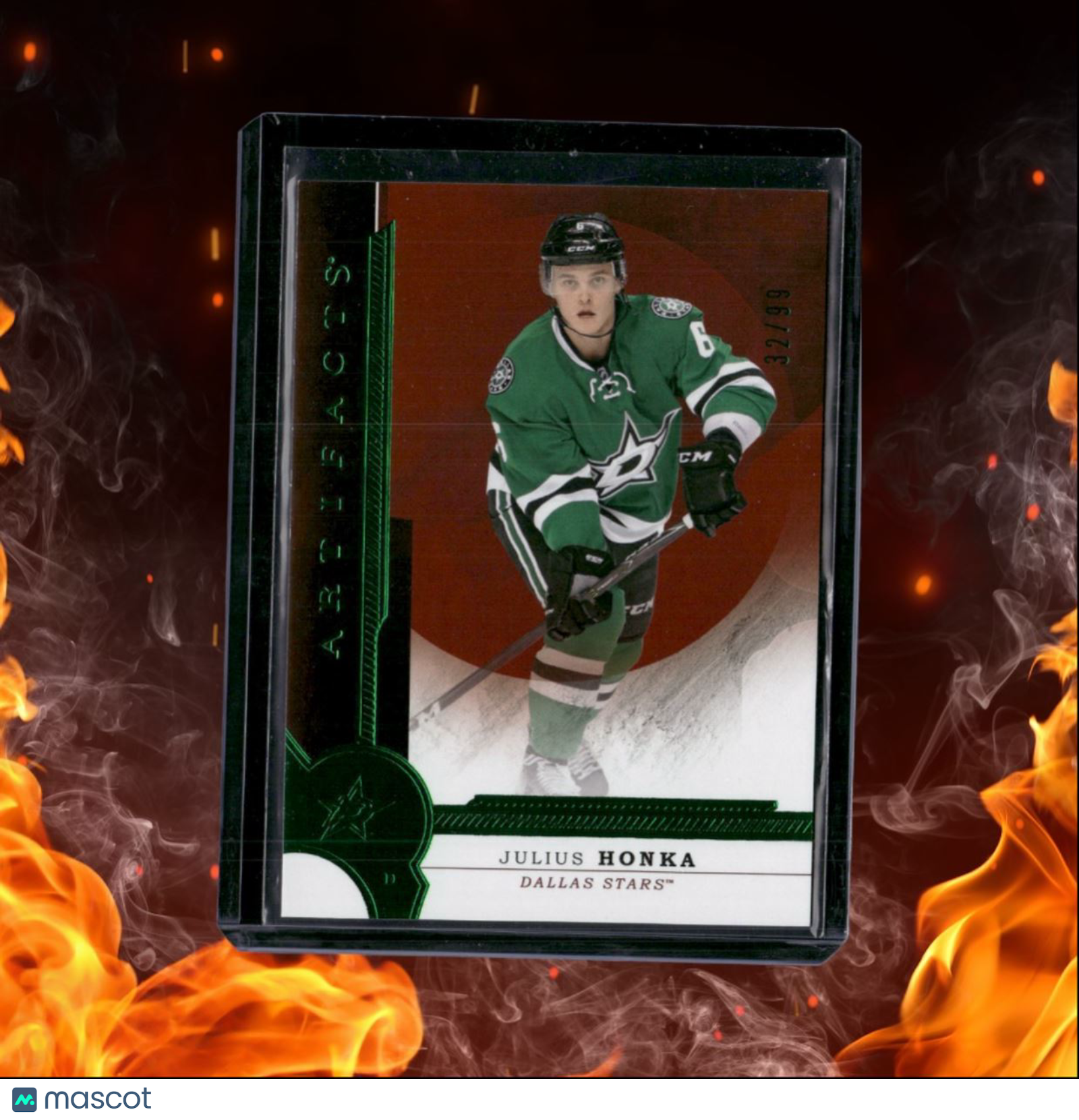 2016-17 Upper Deck Artifacts Julius Honka Emerald Rookie 32/99 #RED219