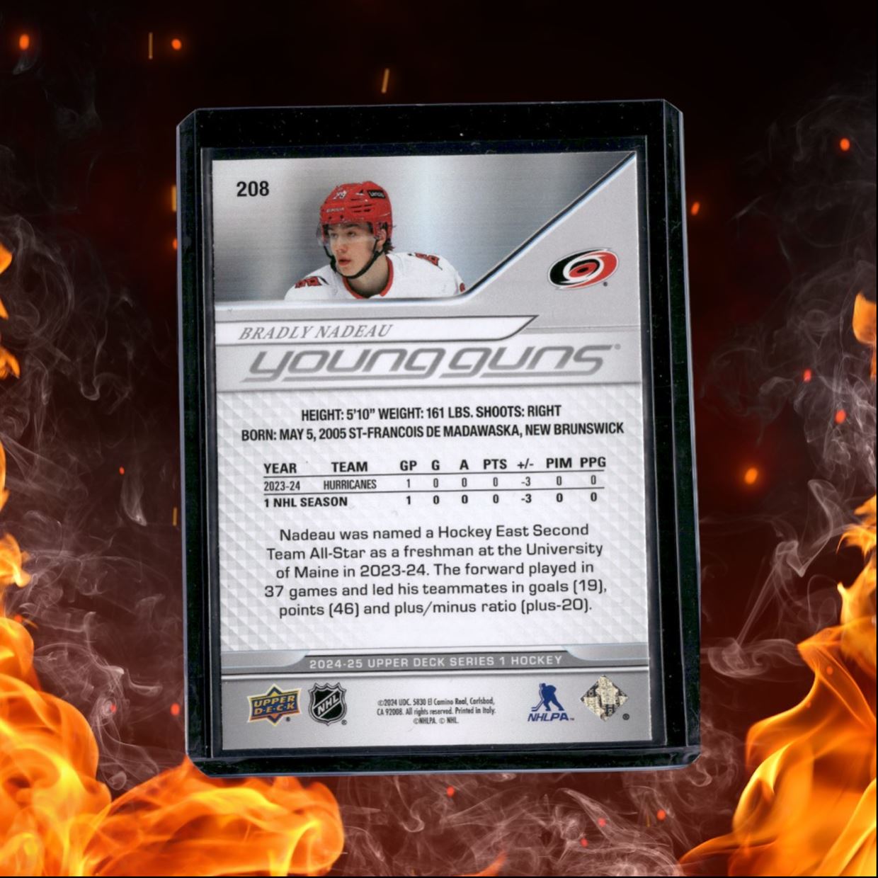 2024-25 Upper Deck Bradly Nadeau Young Guns Rookie #208
