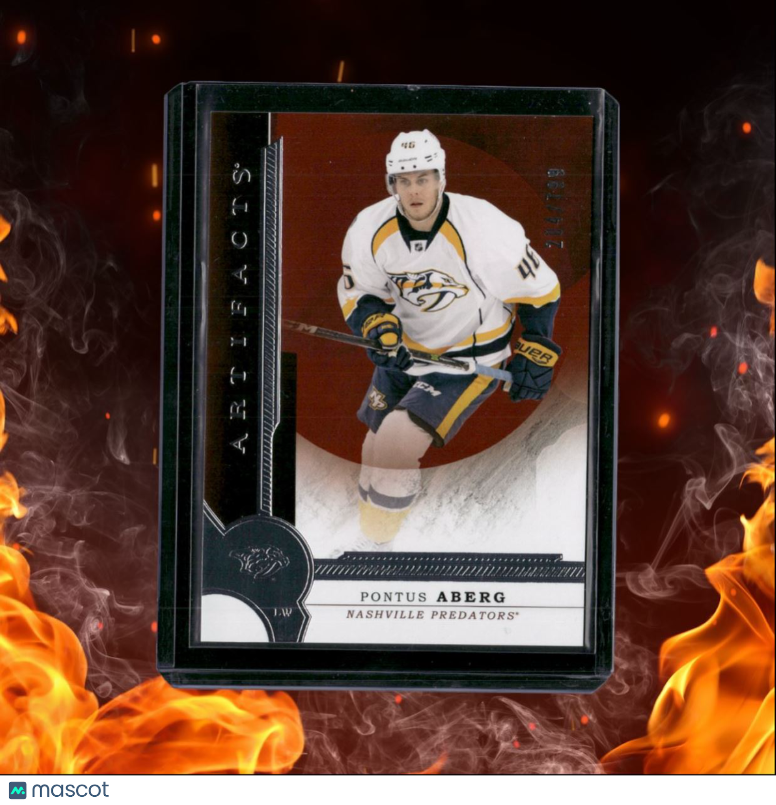 2017-18 Upper Deck Artifacts Pontus Aberg Rookie 204/799 #RED197