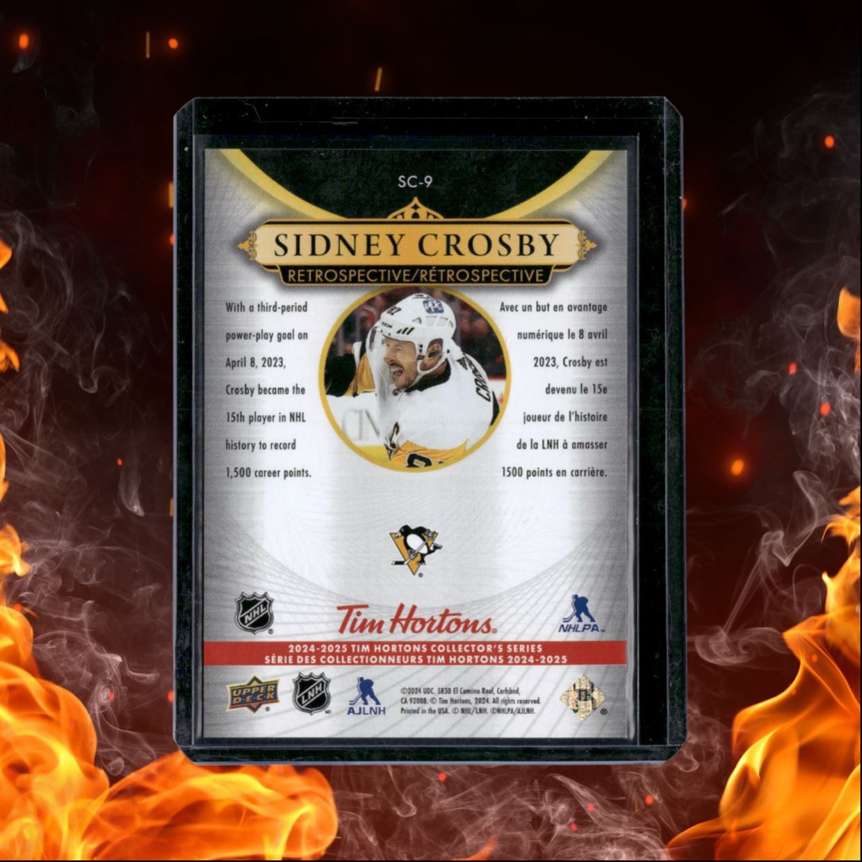 2024-25 Upper Deck Tim Hortons Sidney Crosby Retrospective (B) #SC-9