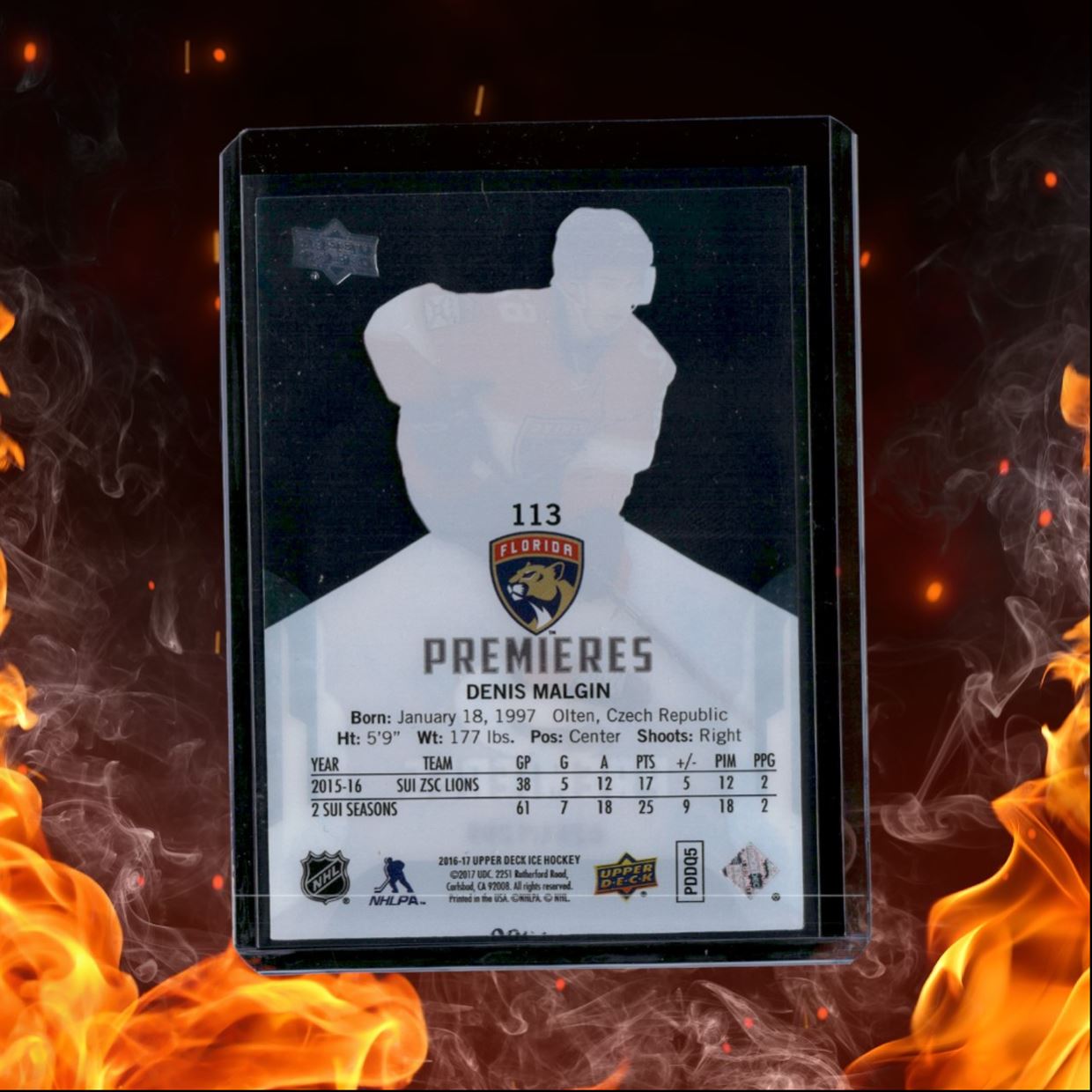 2016-17 Upper Deck ICE Denis Malgin Premieres 0251/1299 #113