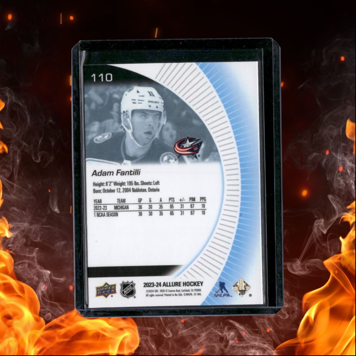 2023-24 Upper Deck Allure Adam Fantilli Rookie #110