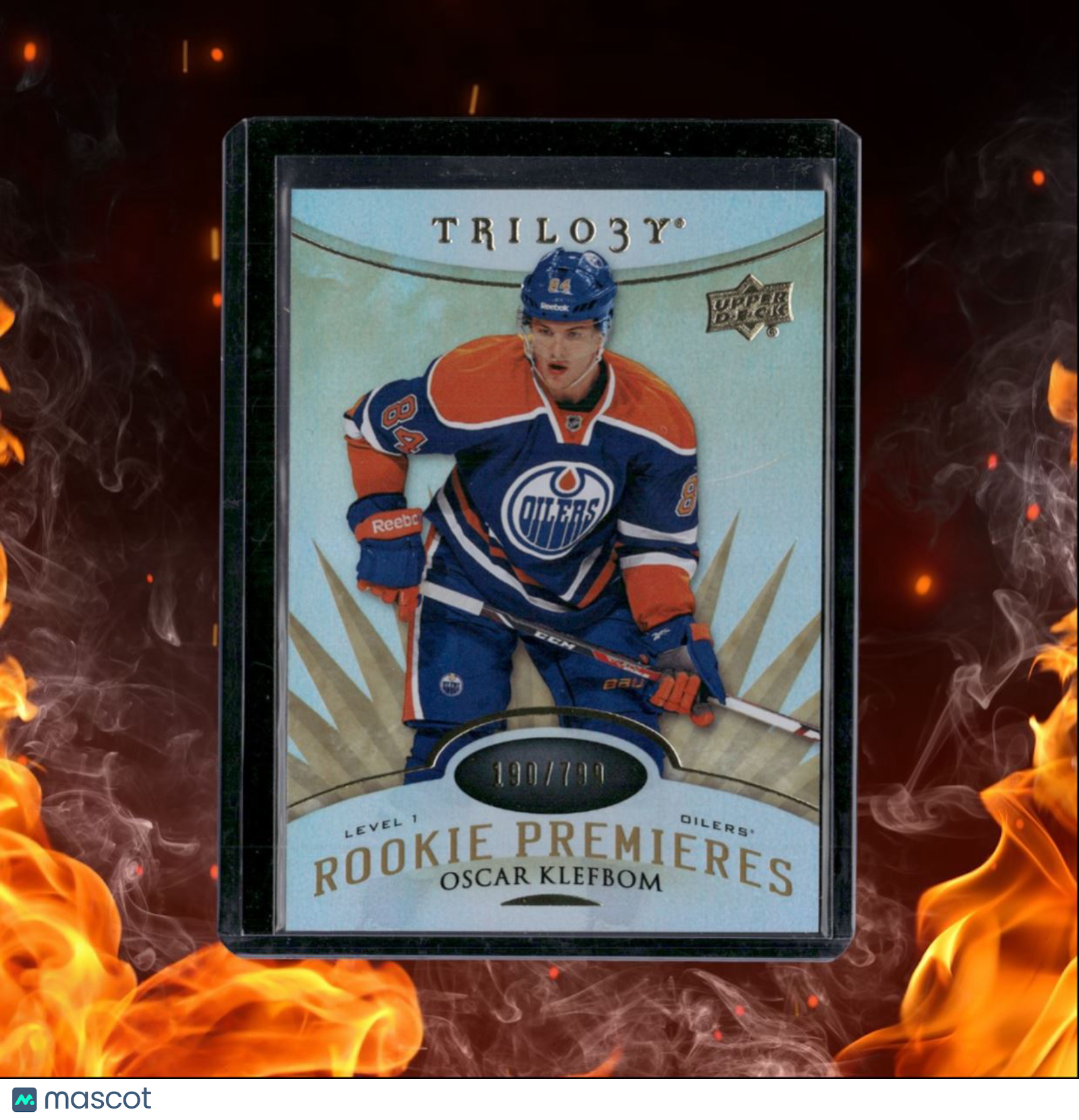 2014-15 Upper Deck Trilogy Oscar Klefbom Premieres Rookie 190/799 #101