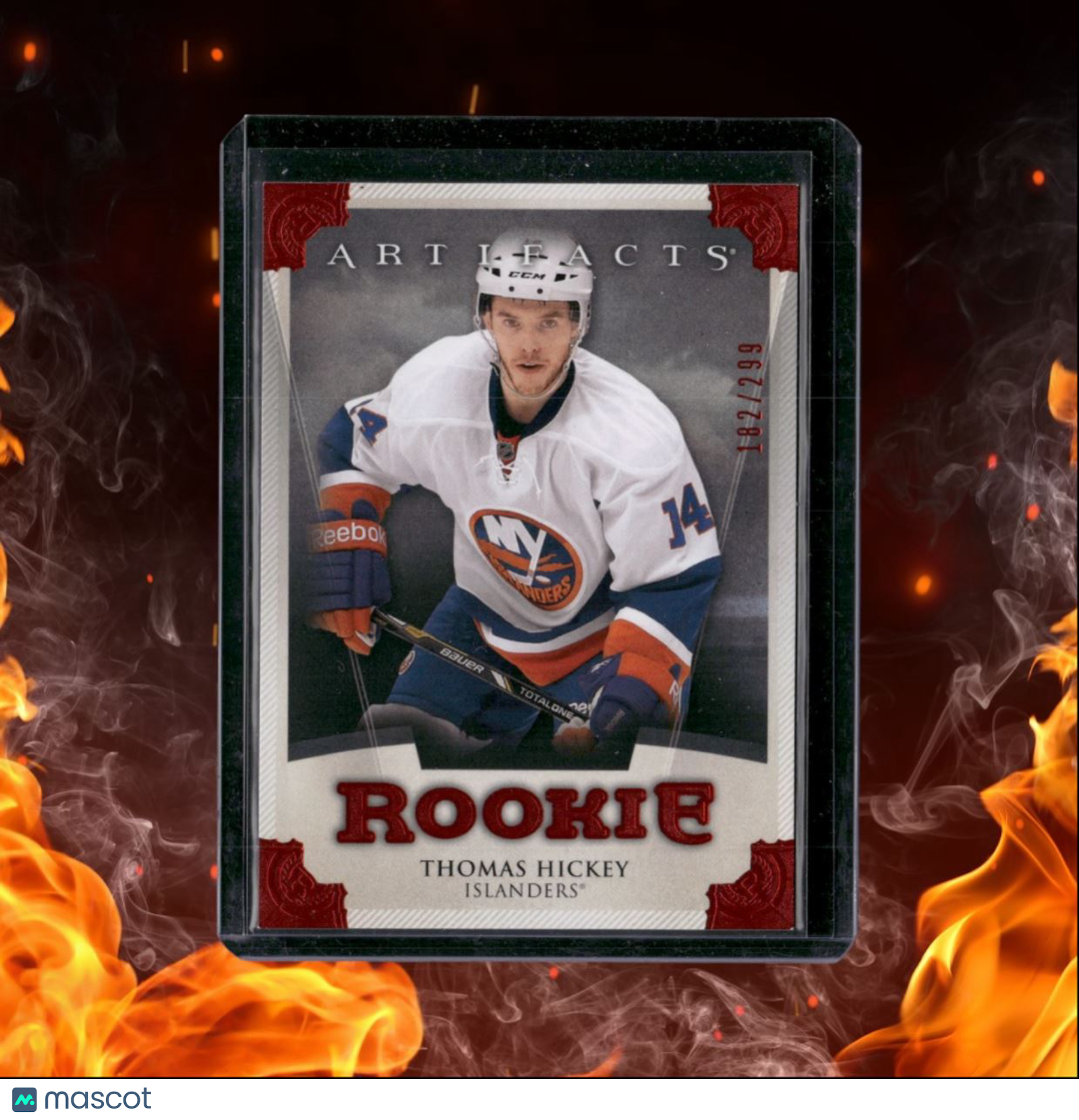 2013-14 Upper Deck Artifacts Thomas Hickey Ruby Rookie 182/299 #195