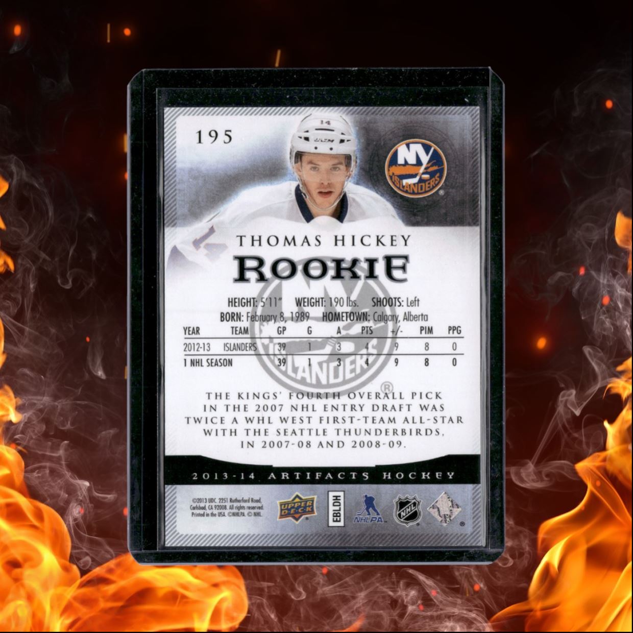 2013-14 Upper Deck Artifacts Thomas Hickey Ruby Rookie 182/299 #195