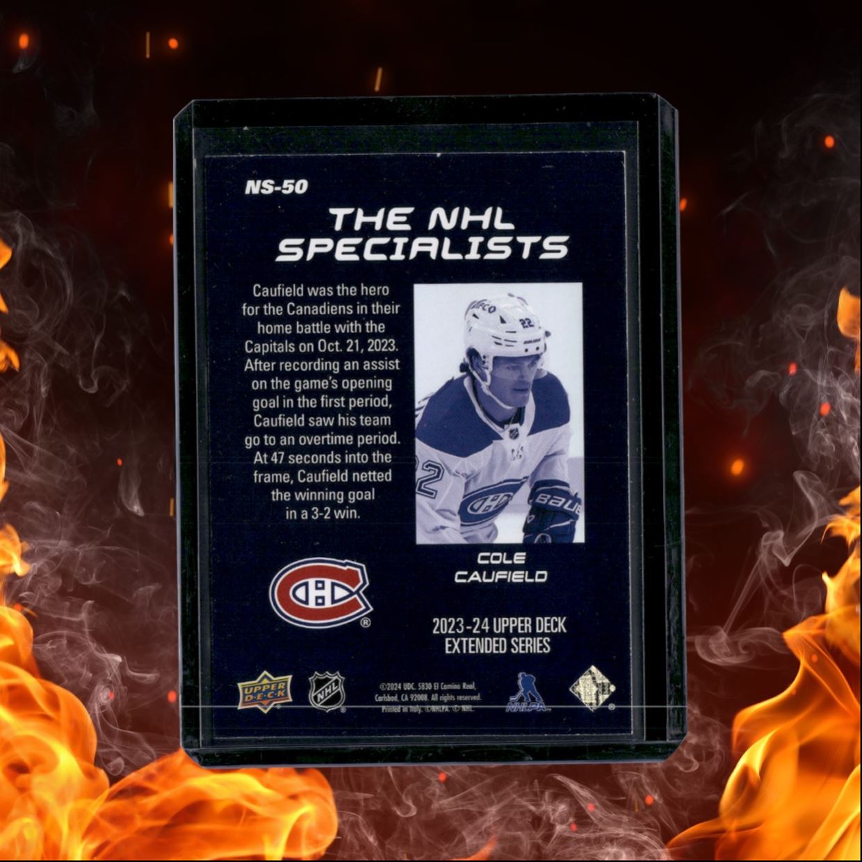 2023-24 Upper Deck Cole Caufield The NHL Specialists SSP #NS-50