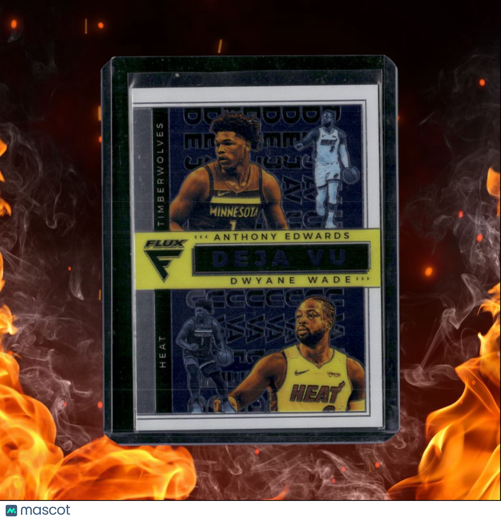 2020-21 Panini Flux Anthony Edwards / Dwayne Wade Deja Vu Rookie #8