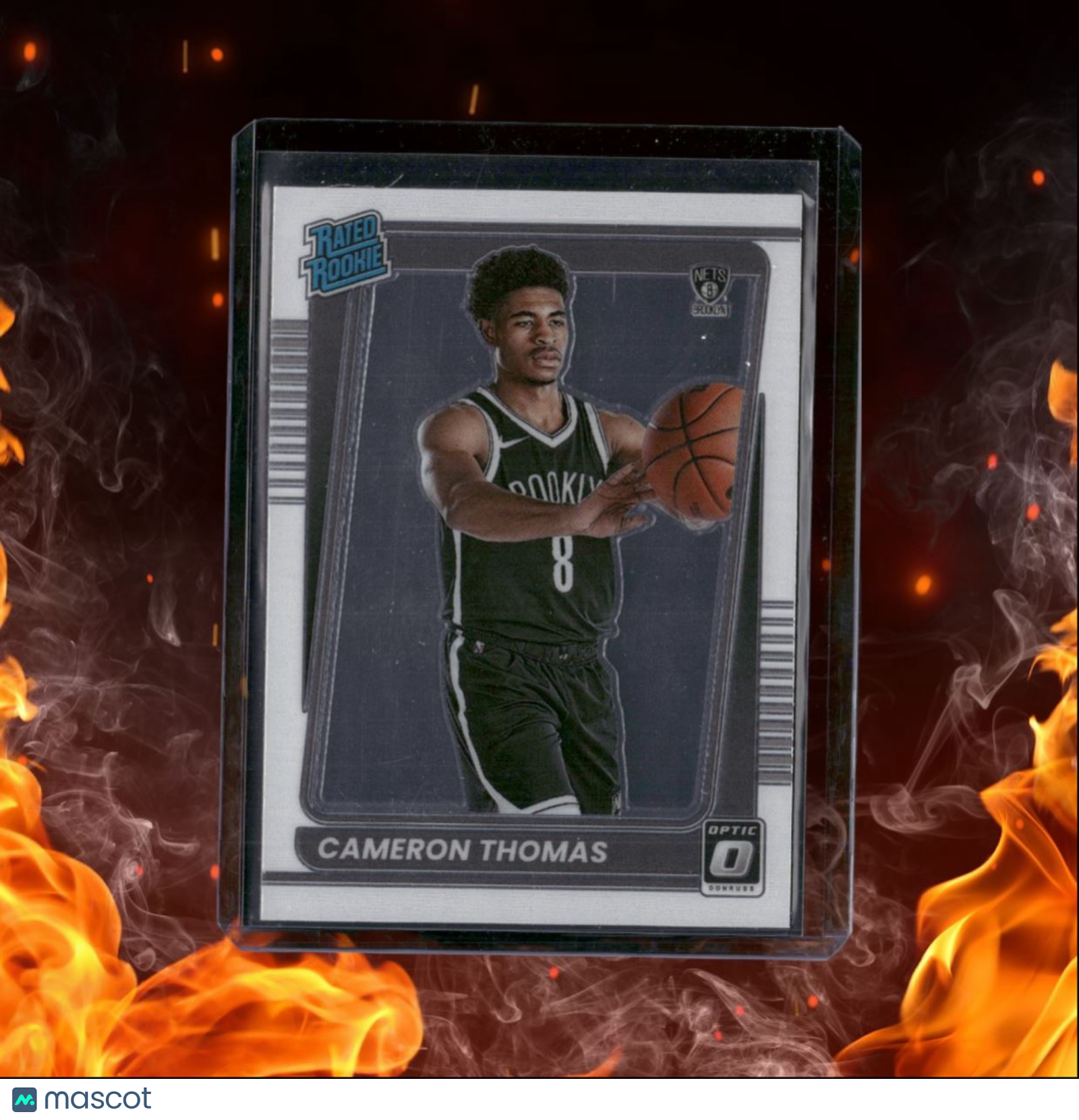 2021-22 Donruss Optic Cameron Thomas Rated (B) Rookie Auto #153