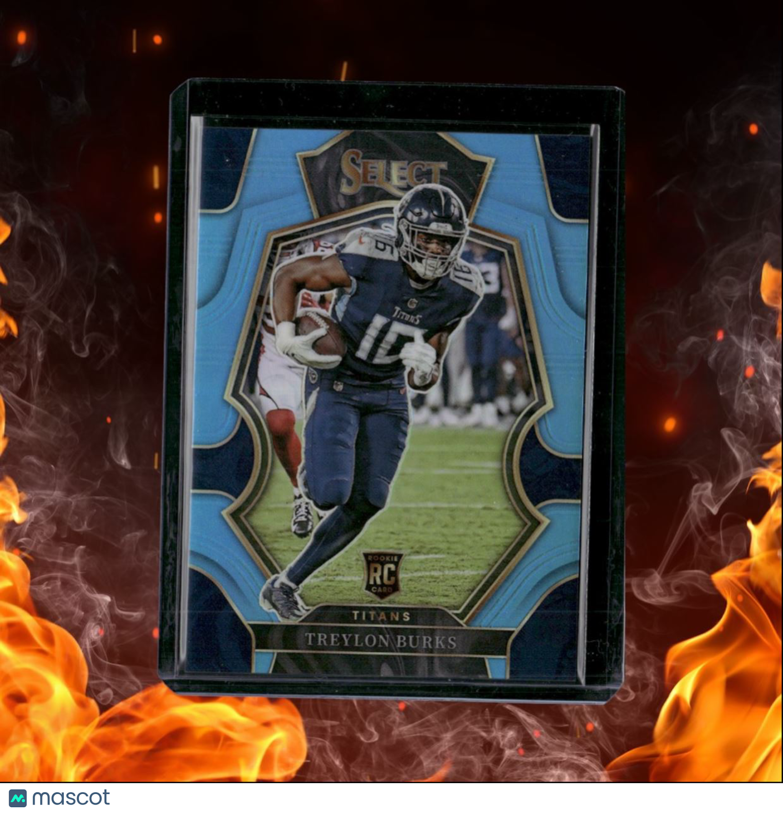 2022 Panini Select Treylon Burks Light Blue Prizm Rookie 58/99 #195