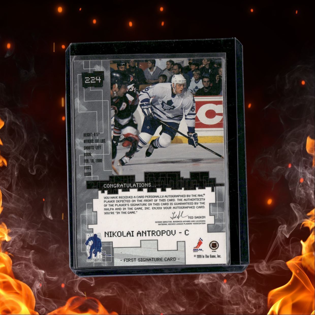 1999-00 In The Game Nikolai Antropov Auto #224