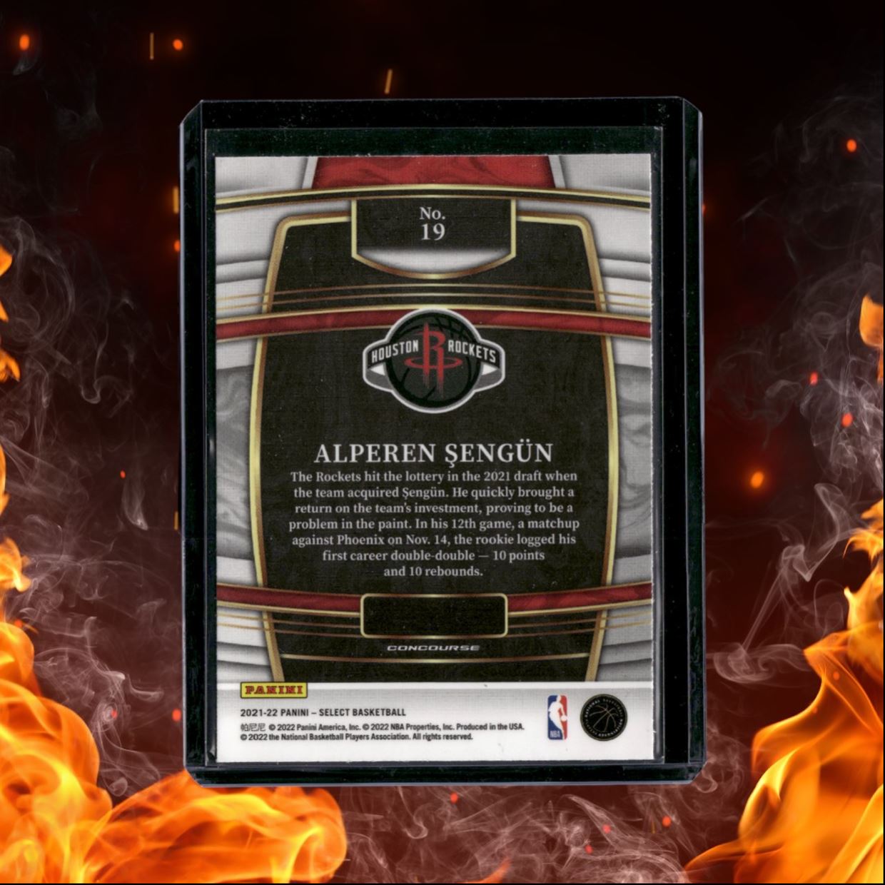 2021-22 Panini Select Alperen Sengun (B) Rookie #19