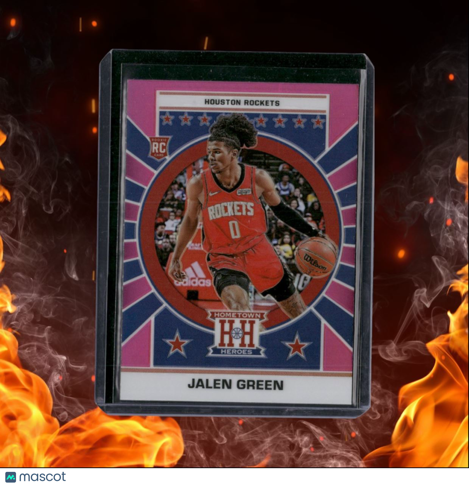 2021-22 Panini Chronicles Jalen Green Hometown Heroes Pink Prizm Rookie #647