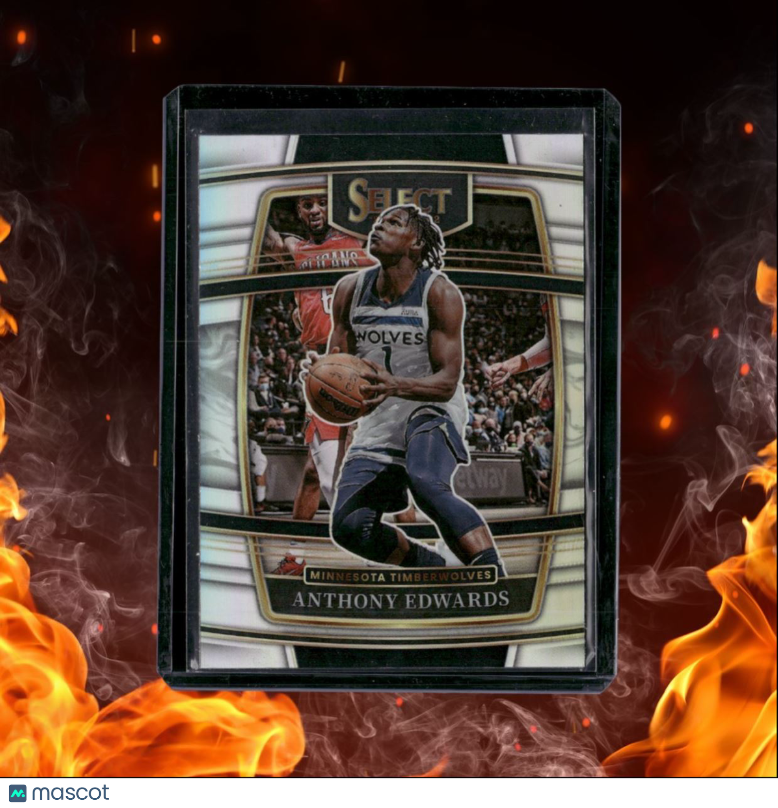 2021-22 Panini Select Anthony Edwards Silver Prizm #49