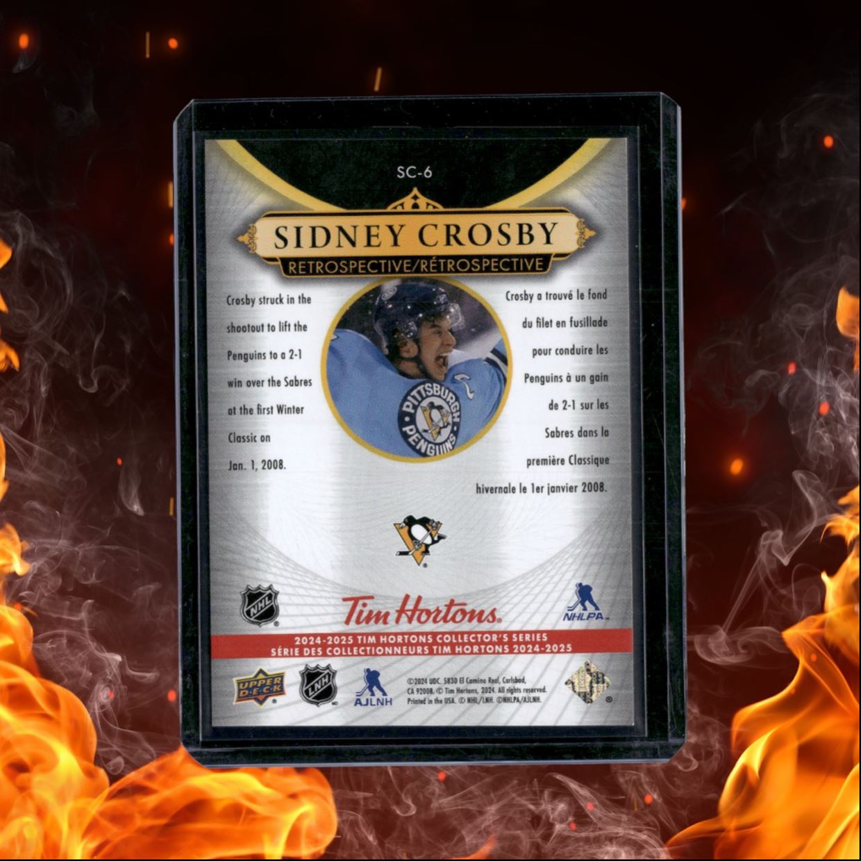 2024-25 Upper Deck Tim Hortons Sidney Crosby Retrospective #SC-6