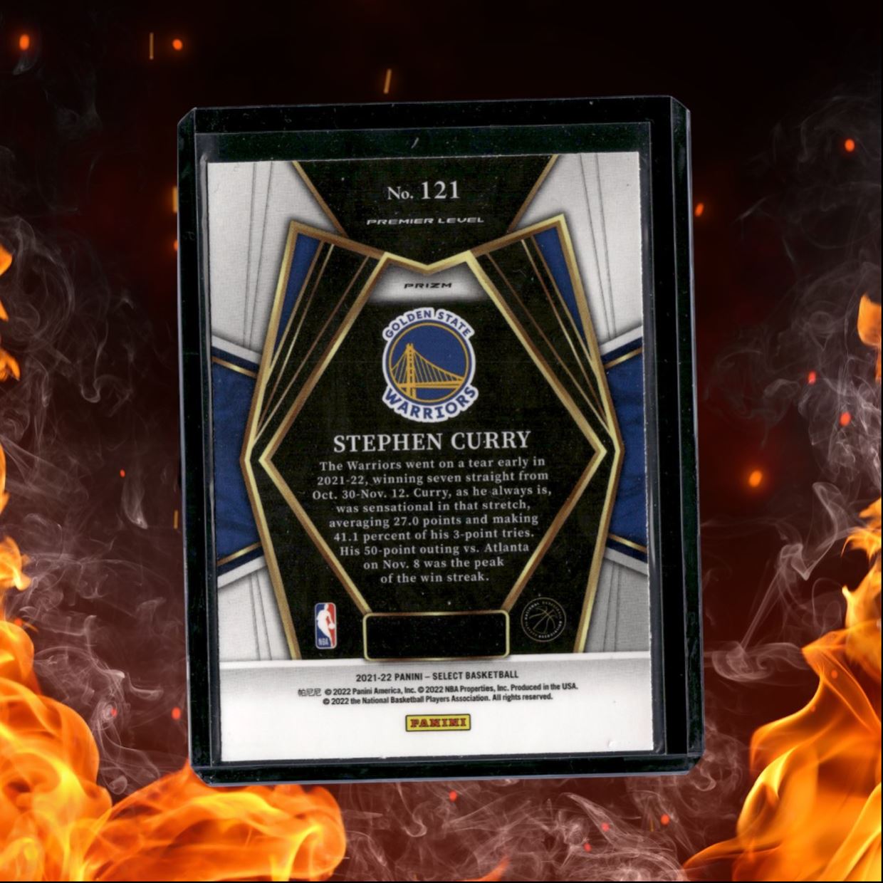2021-22 Panini Select Stephen Curry Fast Break Disco Prizm #121