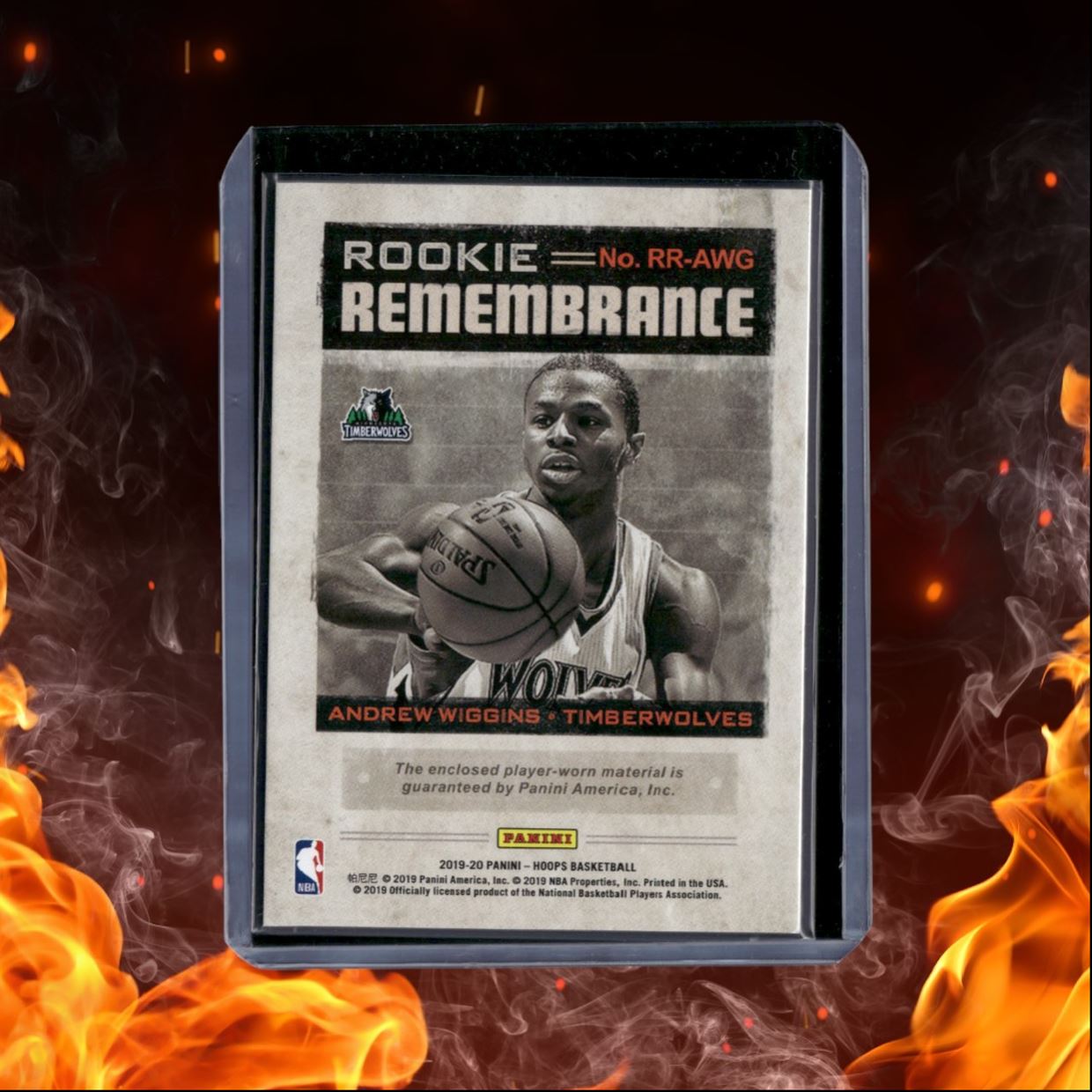 2019-20 Panini Hoops Andrew Wiggins Remembrance Jersey Rookie #RR-AWG
