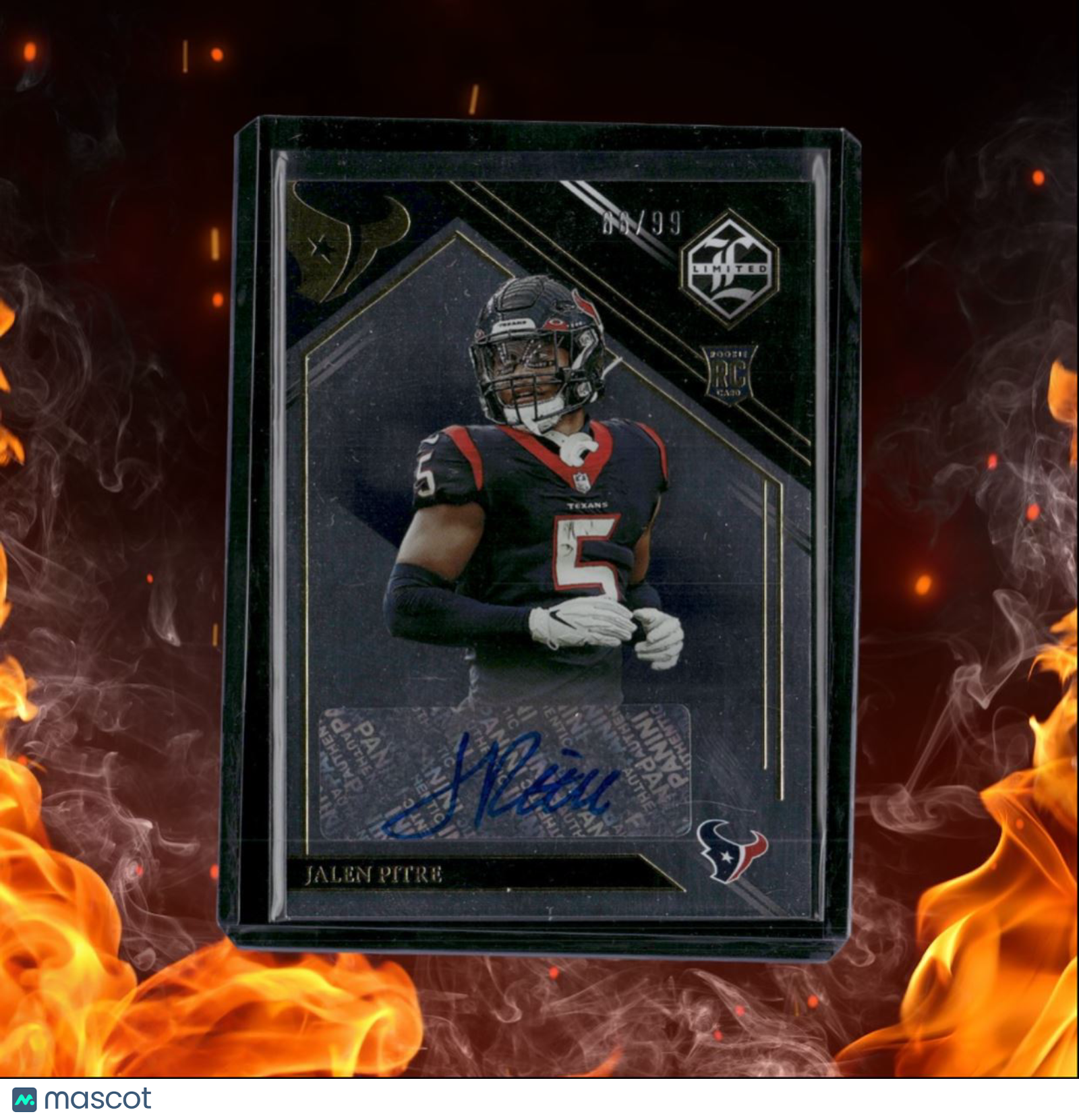 2022 Panini Limited Jalen Pitre Rookie Auto 66/99 #189