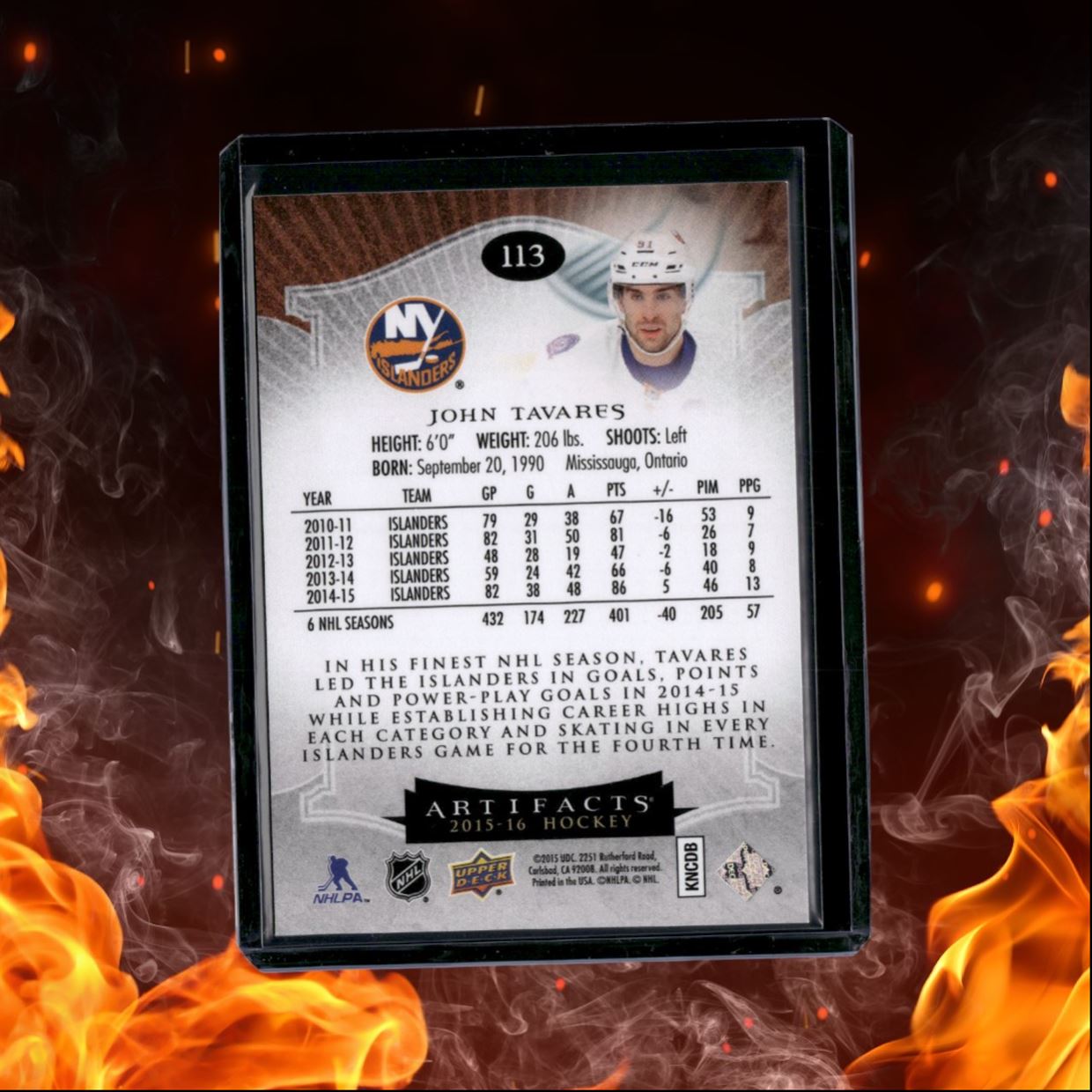 2015-16 Upper Deck Artifacts John Tavares Ruby 312/399 #113