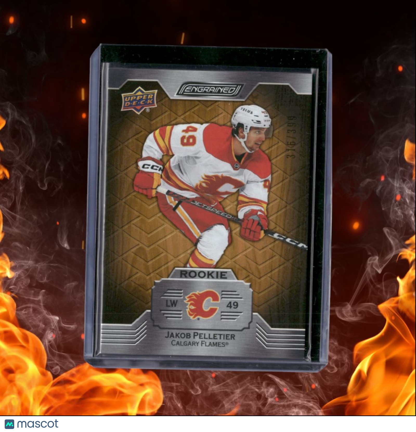 2023-24 Upper Deck Engrained Jakob Pelletier Oak Rookie 316/399 #144