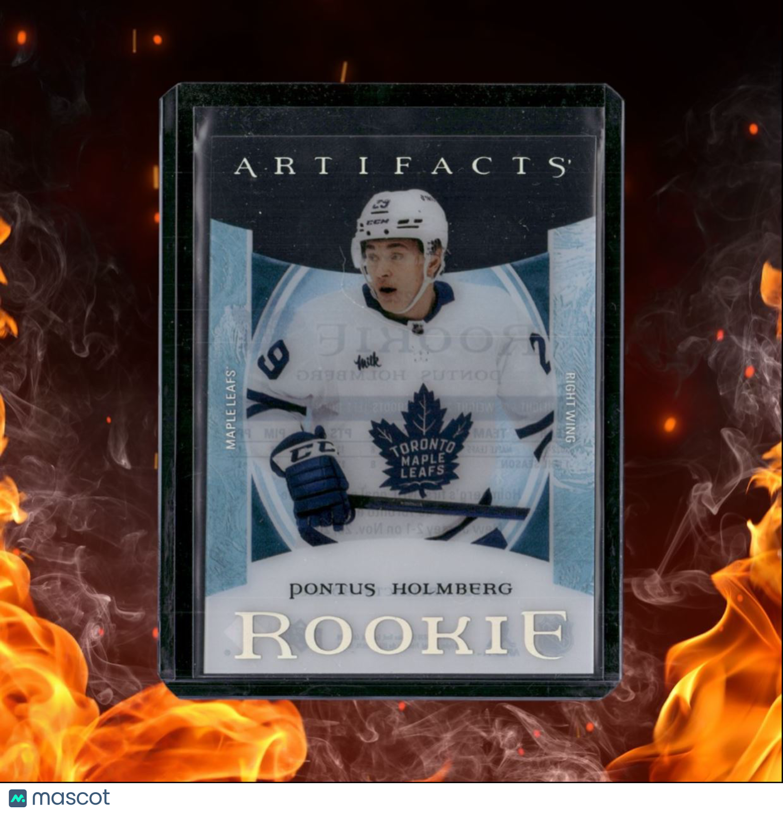 2023-24 Upper Deck Artifacts Pontus Holmberg Update 2022-23 Clear Cut Rookie