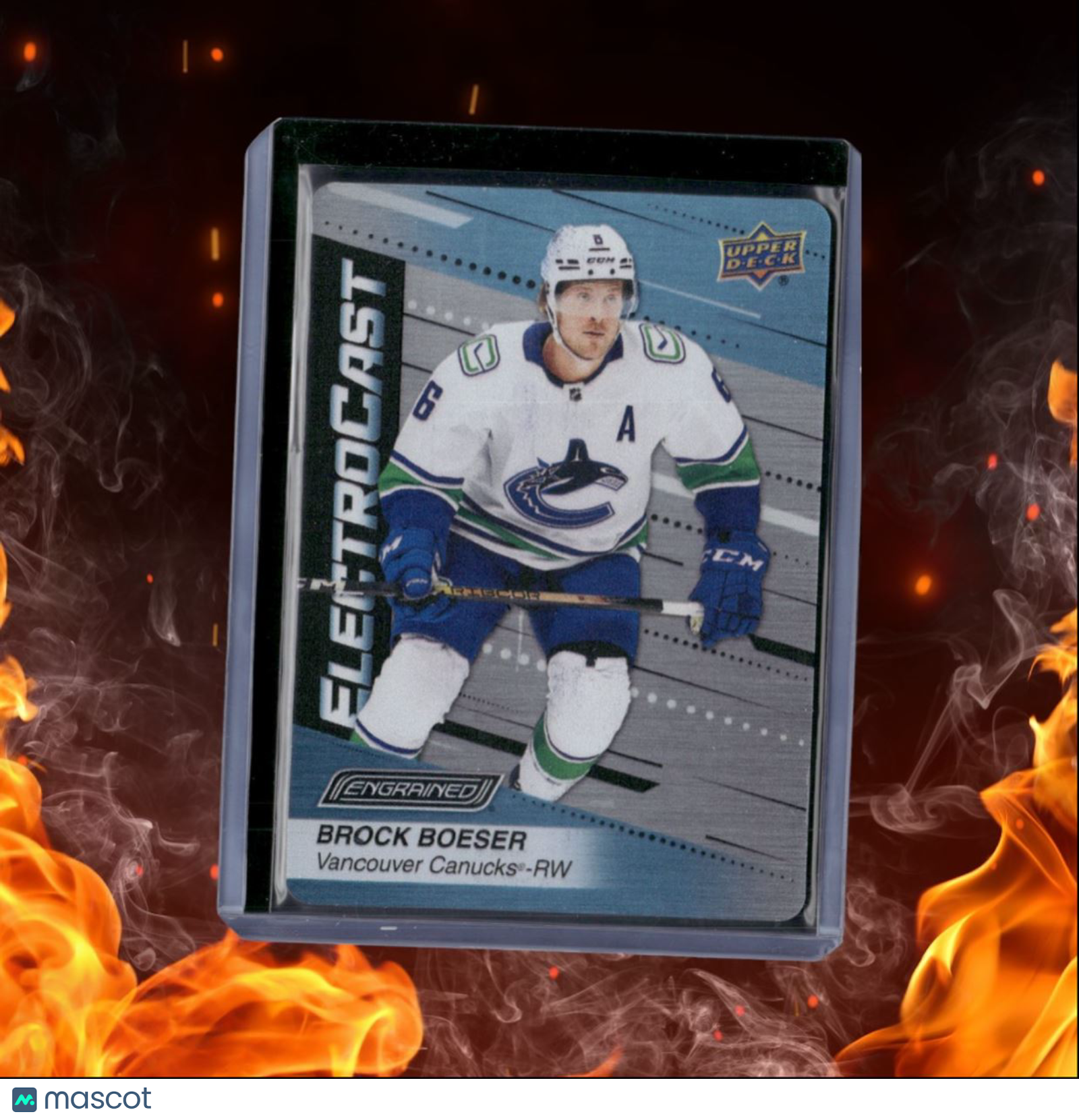 2023-24 Upper Deck Engrained Brock Boeser Electrocast SP #EC-10