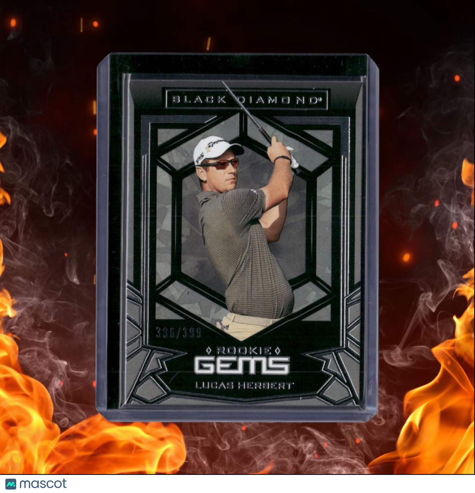 2024 Upper Deck Portfolio Golf Lucas Herbert Black Diamond Gems Rookie 336/399