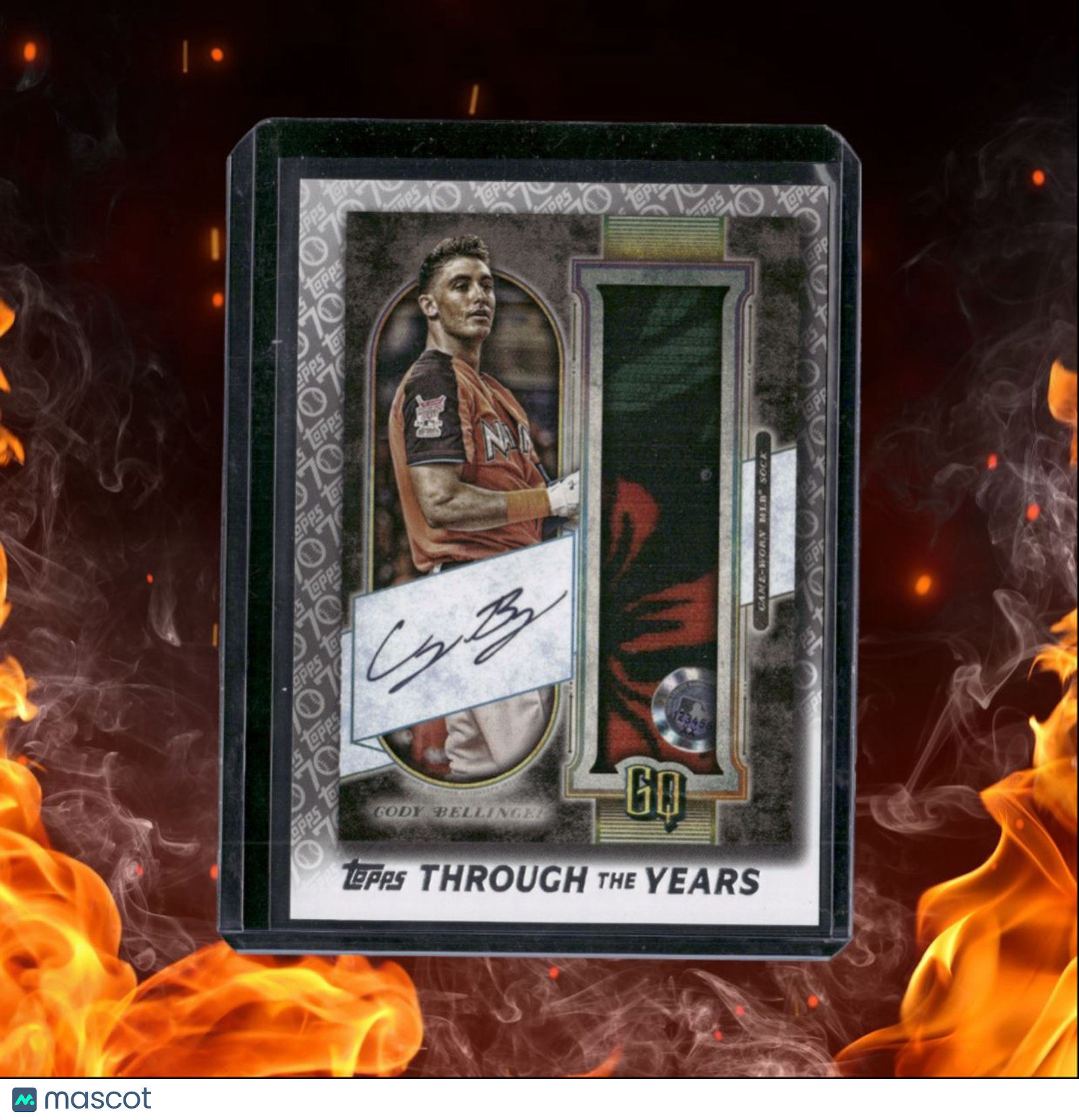 2021 Topps Through the Years Cody Bellinger Gypsy Queen Pull-Up Sock Tribute