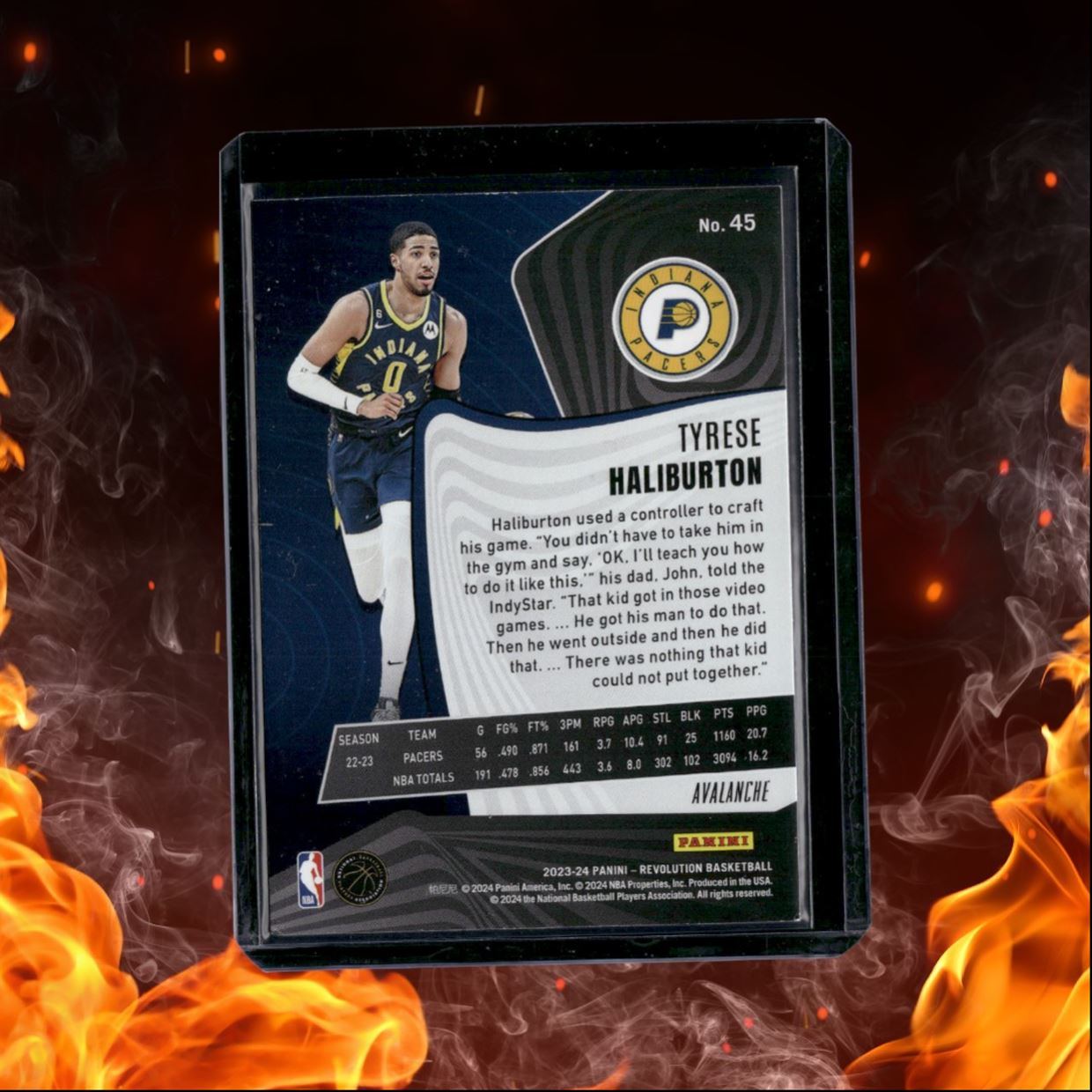 2023-24 Panini Revolution Holiday Tyrese Haliburton Avalanche #45