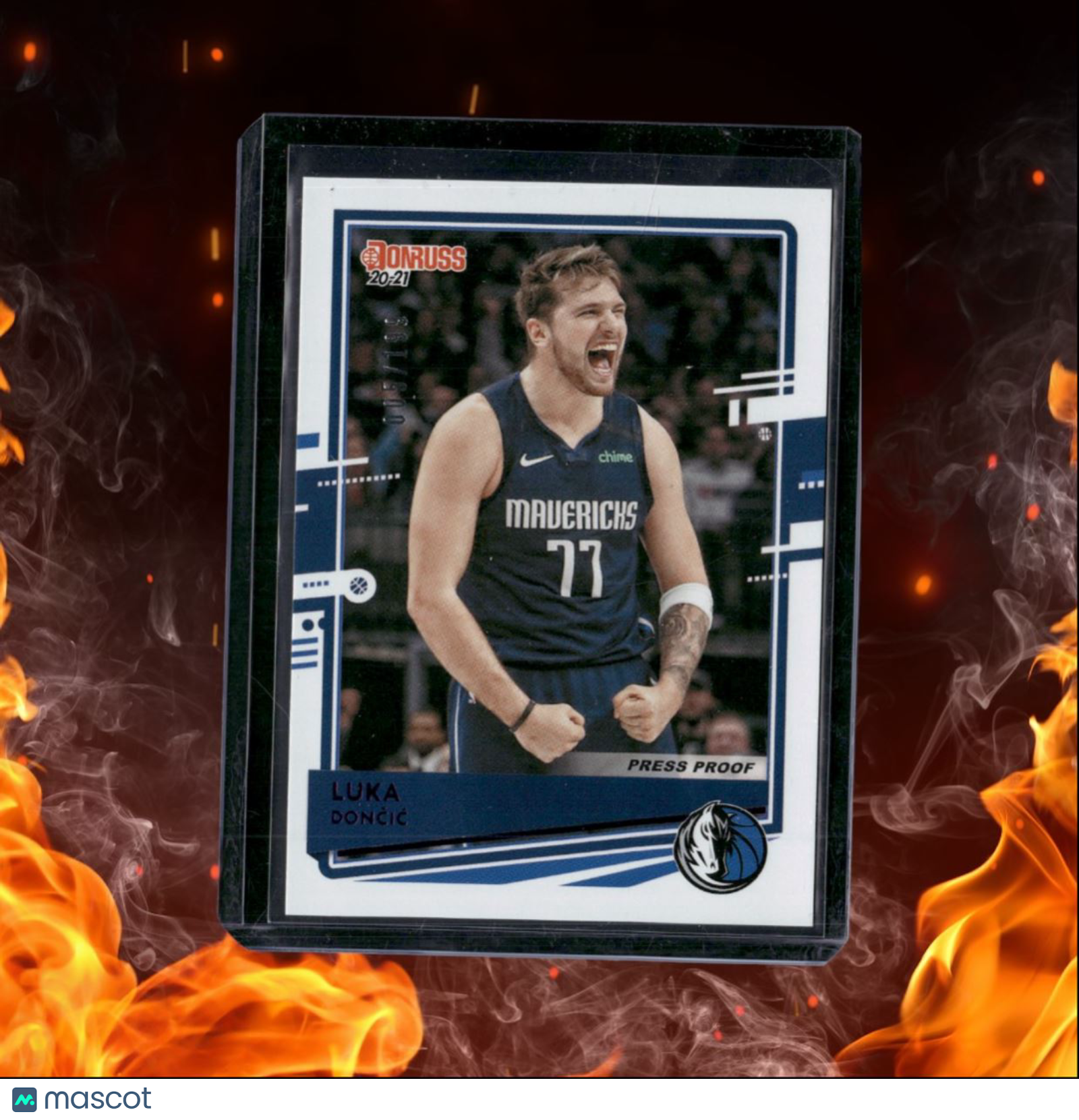 2020-21 Panini Donruss Luka Doncic Press Proof Purple 005/199 #43