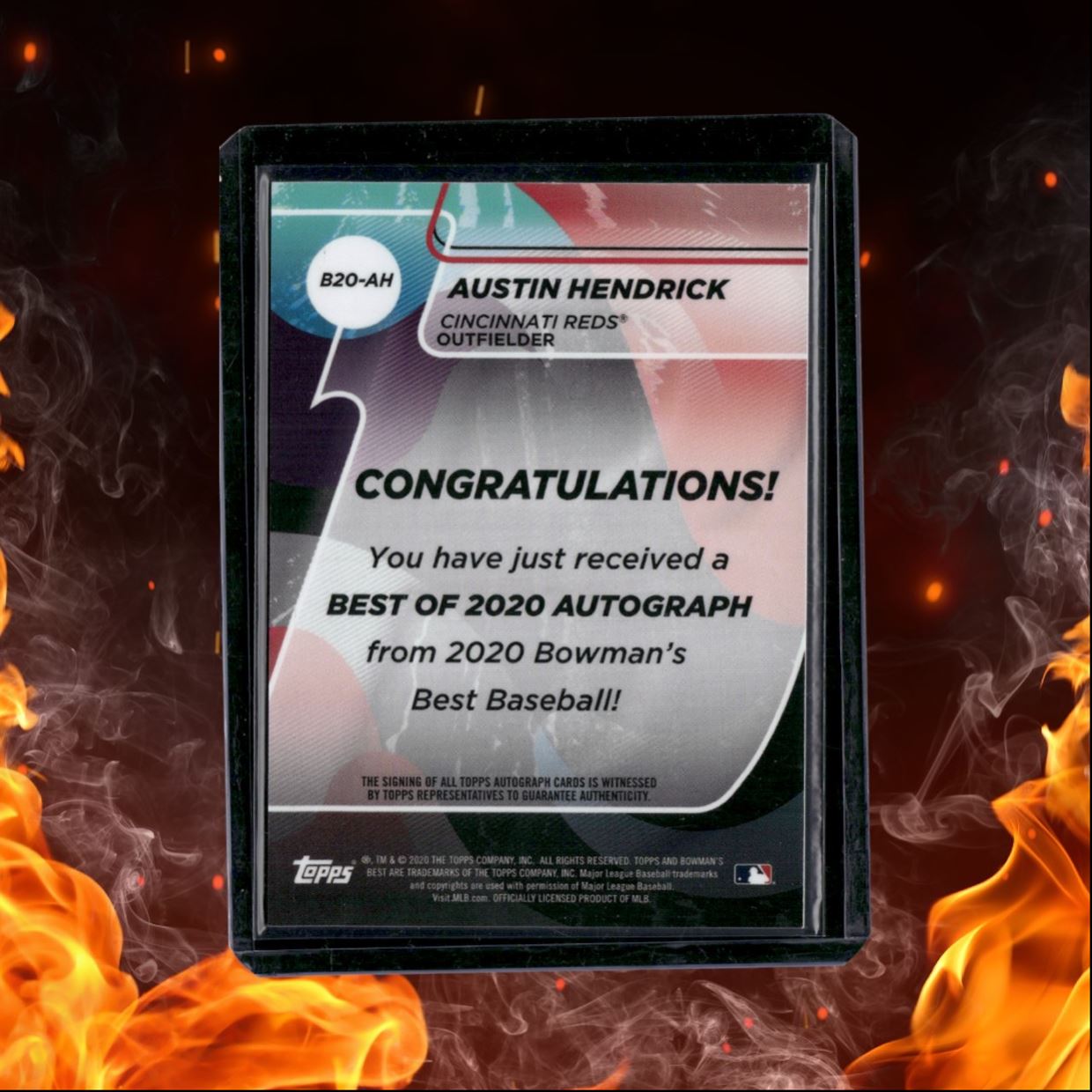 2020 Bowman's Best Austin Hendrick Prospect Best of 2020 Auto #B20-AH