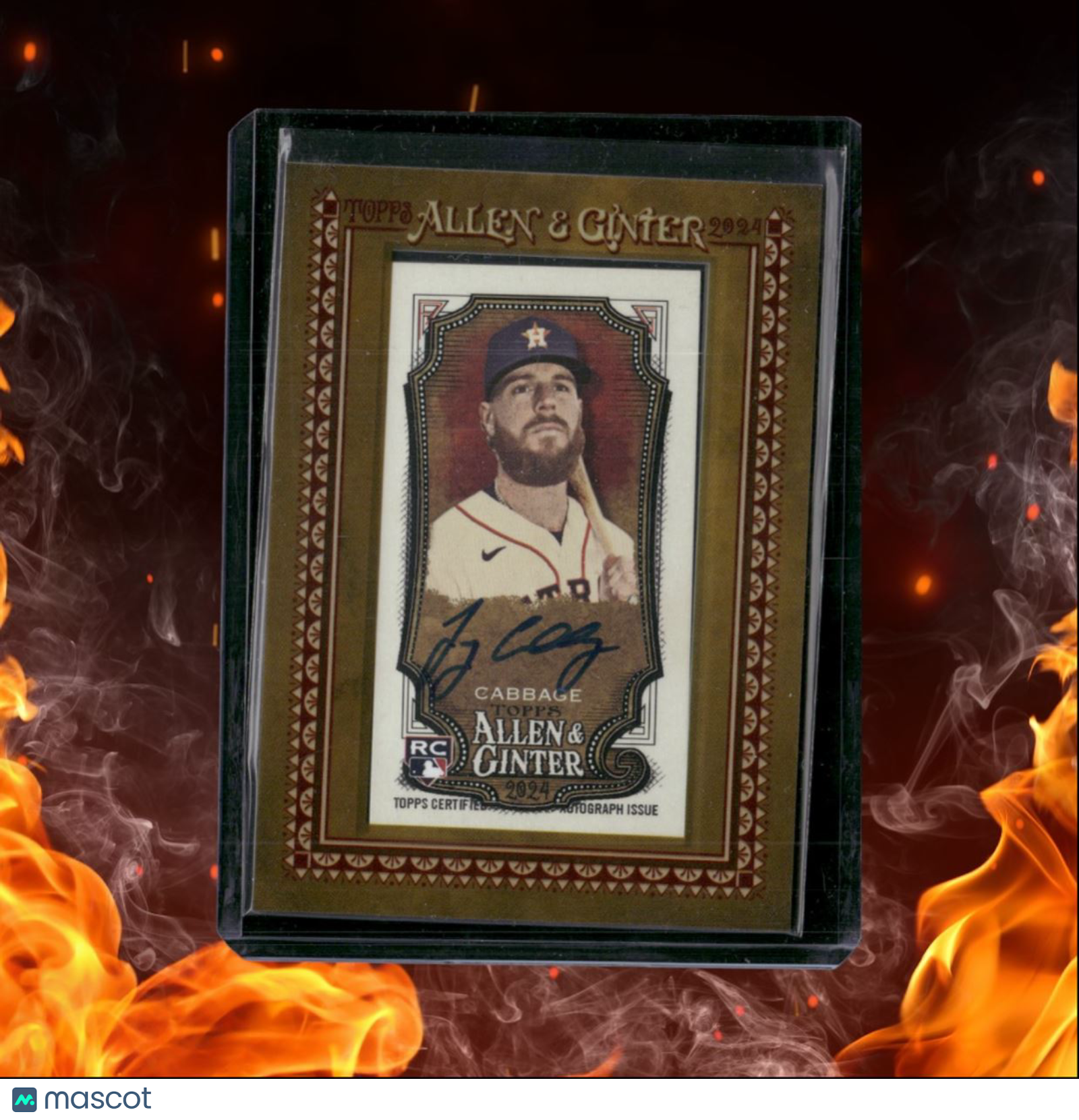 2024 Topps Allen & Ginter Trey Cabbage Mini Framed Rookie Auto #MA-TC