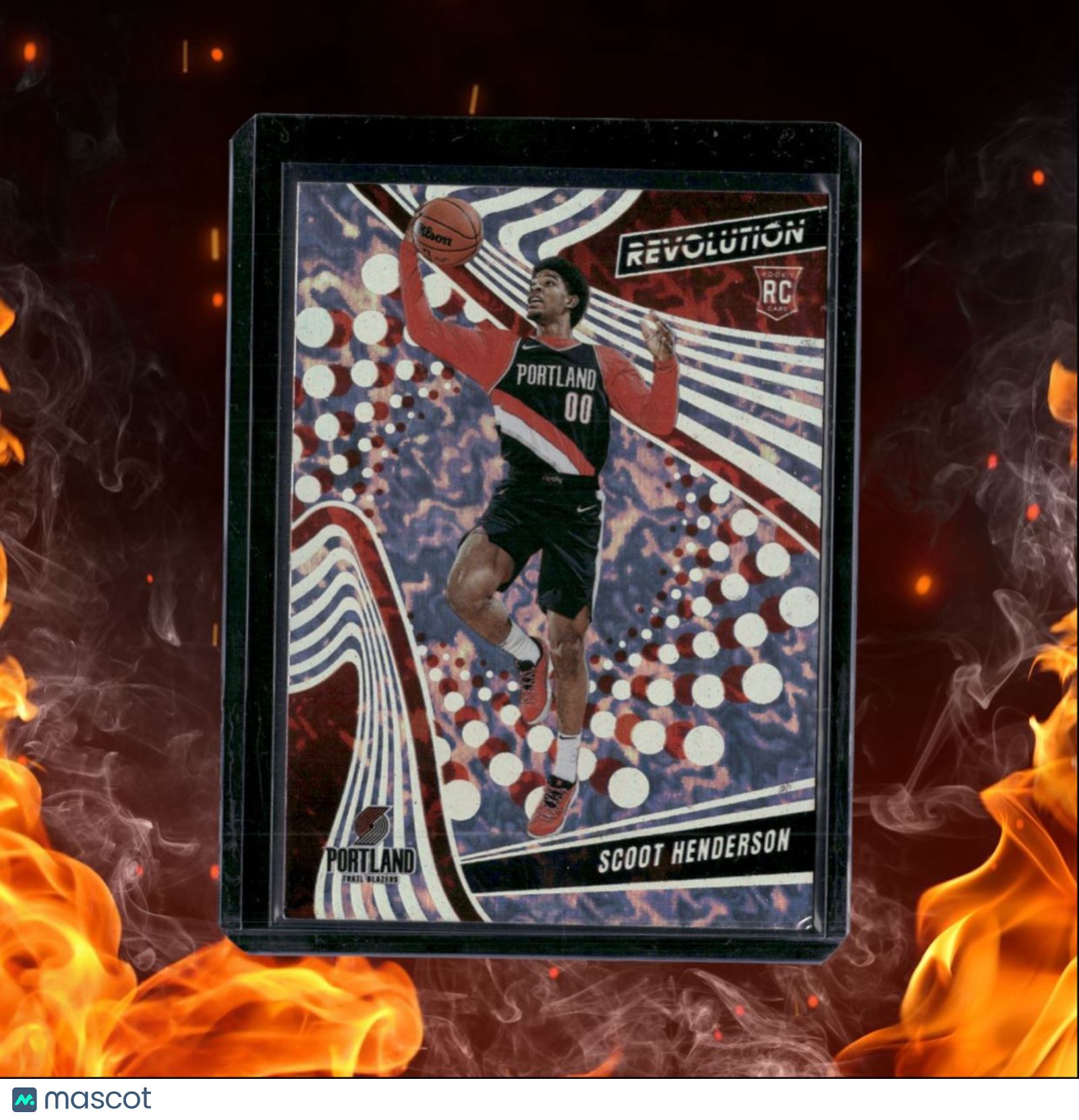 2023-24 Panini Revolution Holiday Scoot Henderson Avalanche Rookie #109