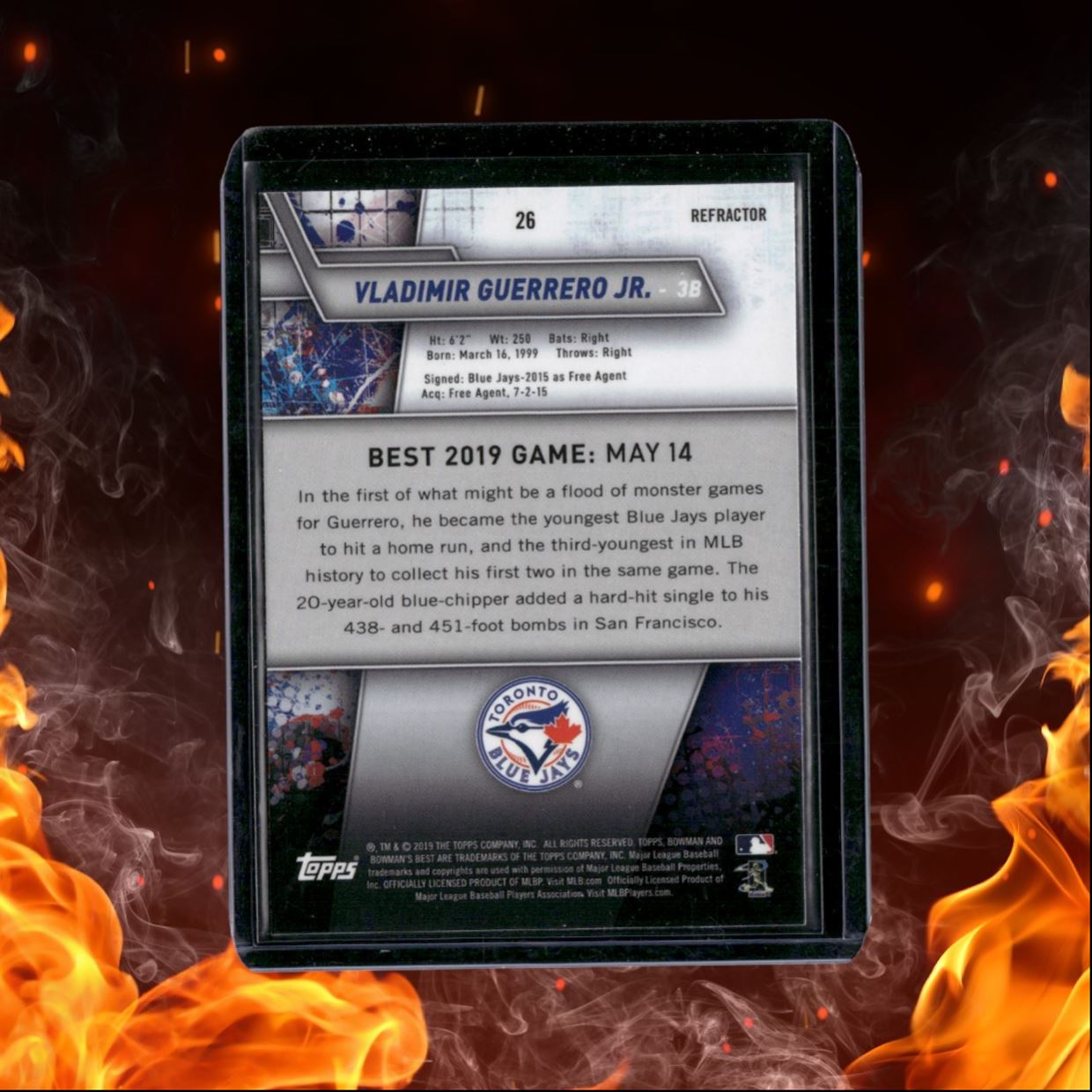 2019 Bowman's Best Vladimir Guerrero Jr. Refractor Rookie #26