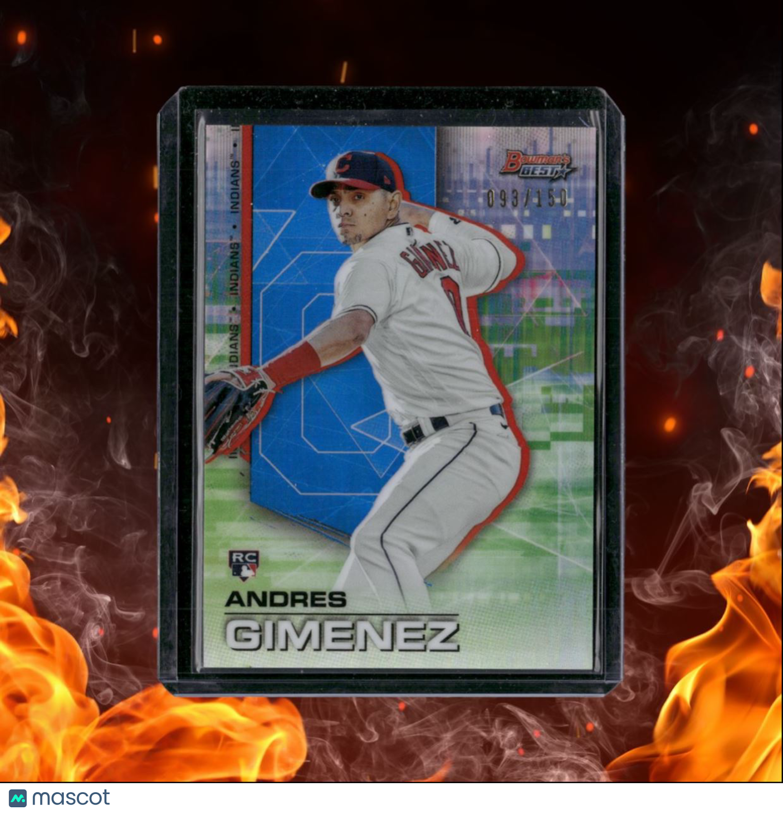 2021 Bowman's Best Andres Gimenez Refractor Rookie 093/150 #81
