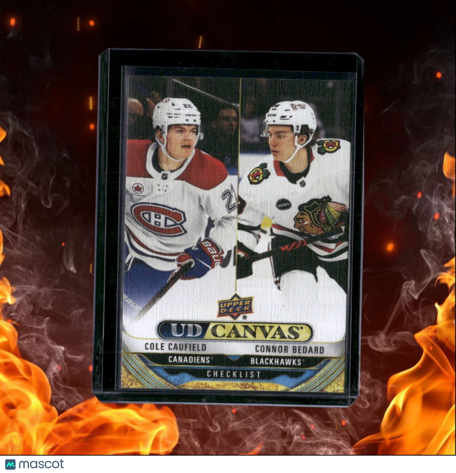 2024-25 Upper Deck Cole Caufield / Connor Bedard Canvas Checklist (B) #C-90