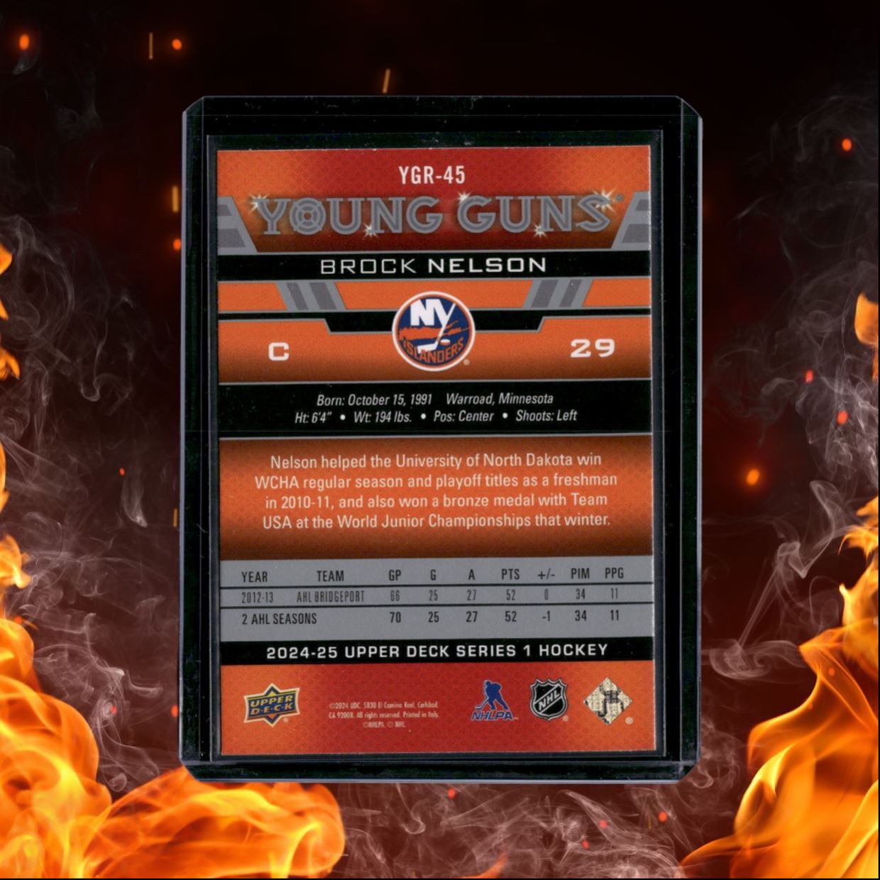 2024-25 Upper Deck Brock Nelson Young Guns Renewed #YGR-45