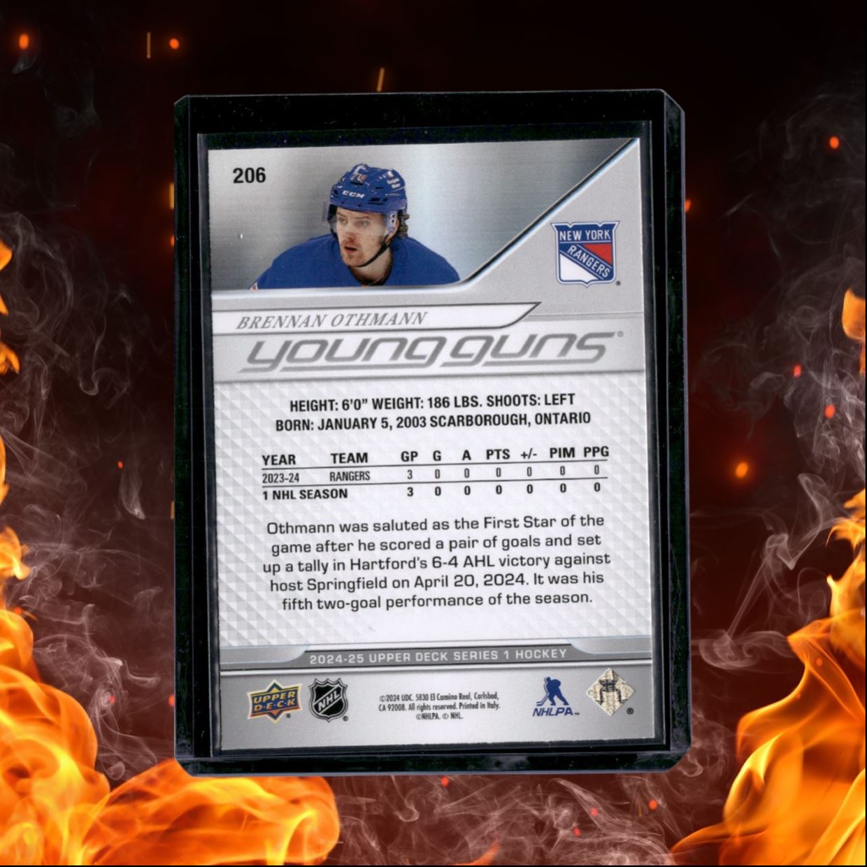 2024-25 Upper Deck Brennan Othmann Young Guns Rookie #206