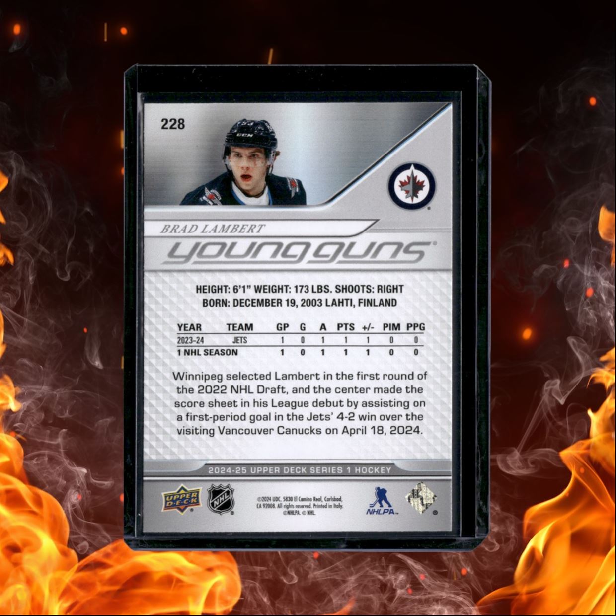 2024-25 Upper Deck Brad Lambert Young Guns (A) Rookie #228
