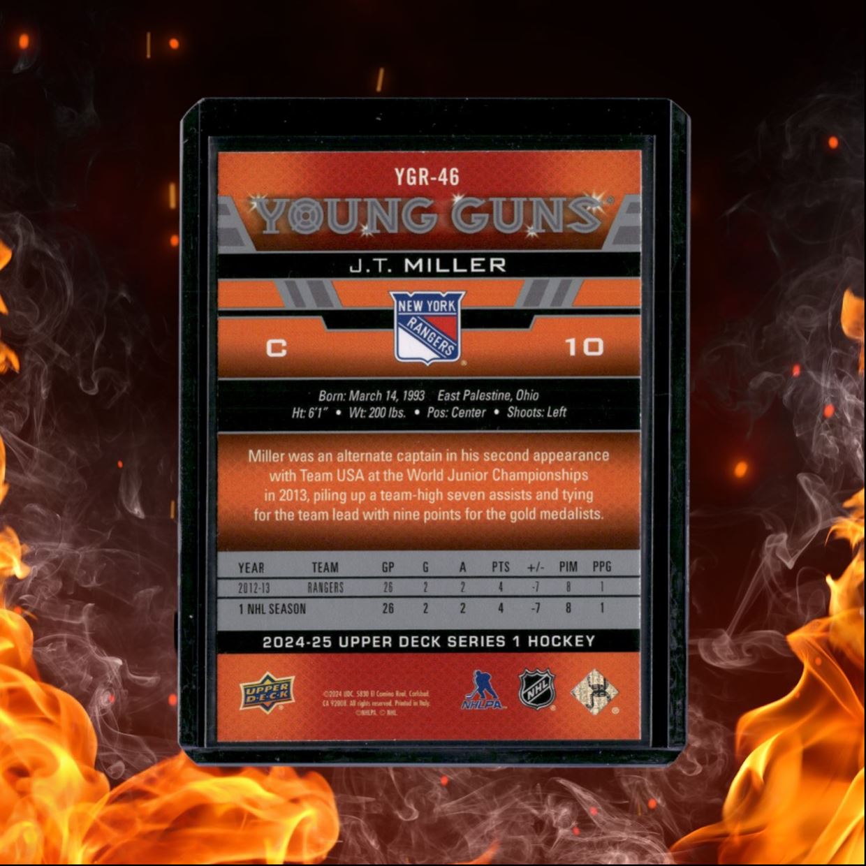 2024-25 Upper Deck J.T. Miller Young Guns Renewed #YGR-46