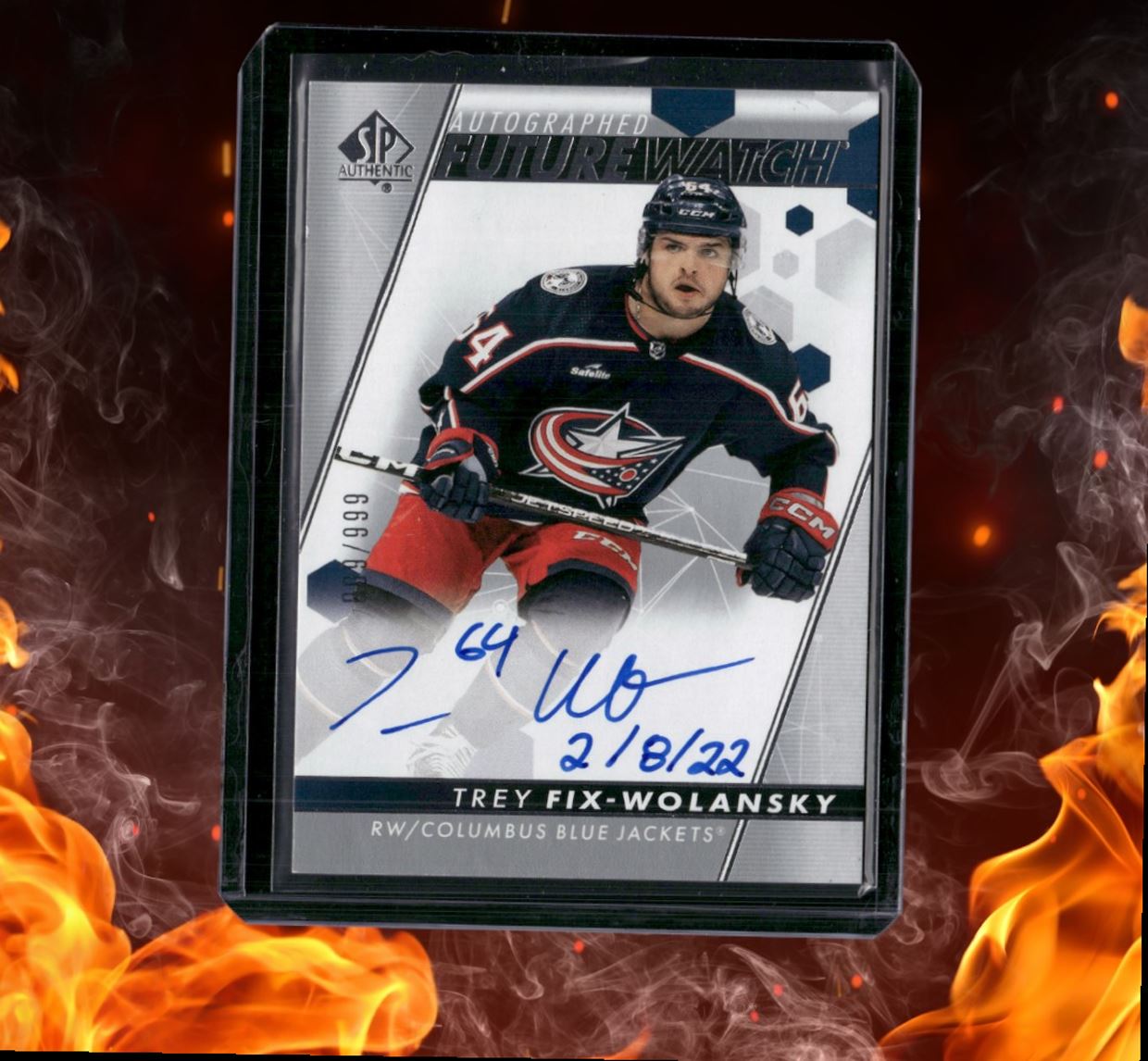 2022-23 SP Authentic Trey Fix-Wolansky Future Watch Inscribed Rookie Auto