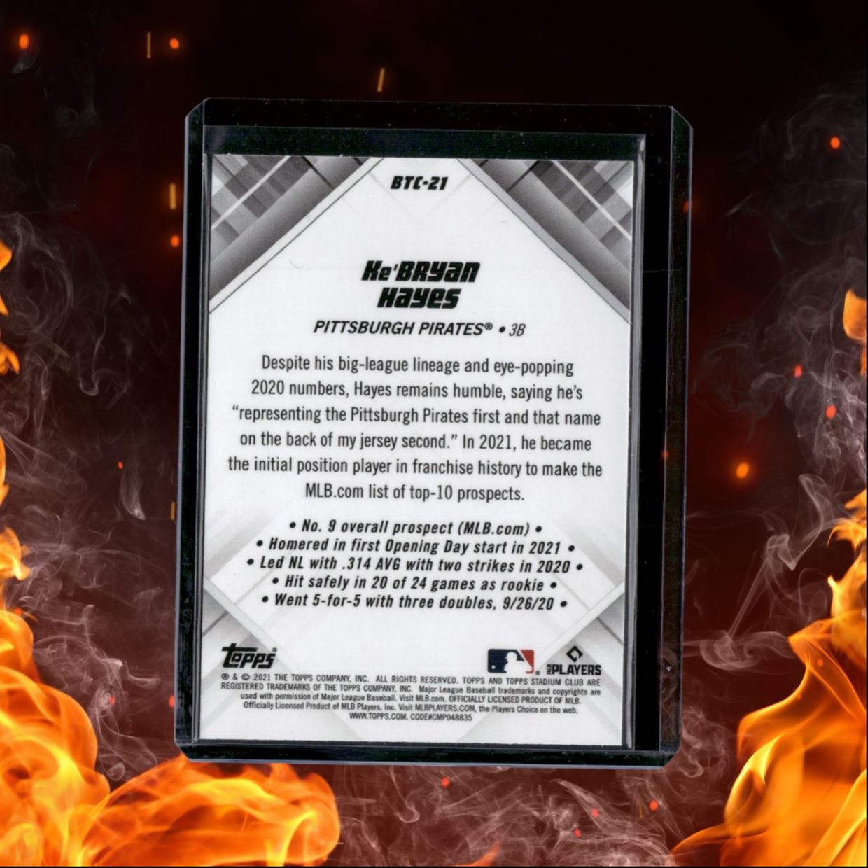 2021 Topps Stadium Club Chrome Ke'Bryan Hayes Beam Team Rookie #BTC-21