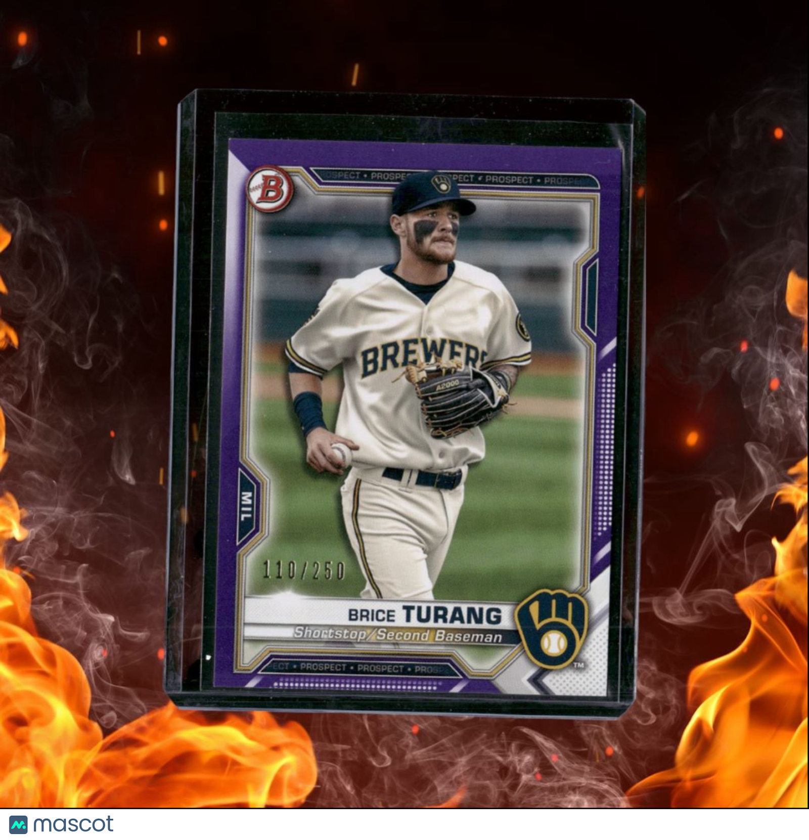 2021 Bowman Brice Turang Prospects Purple 110/250 #BP-10