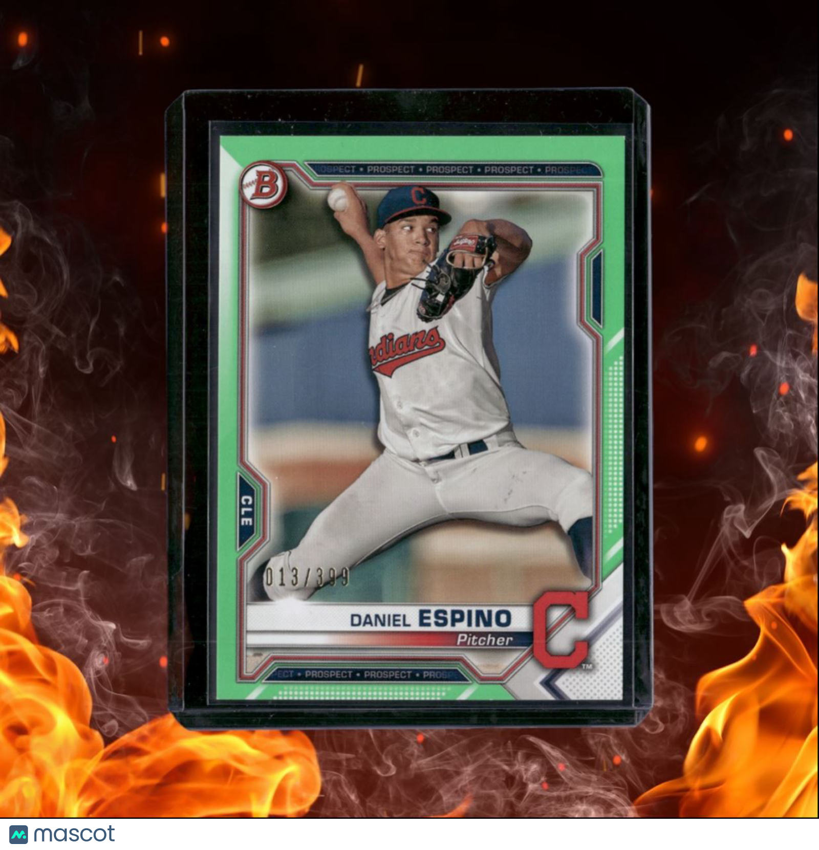 2021 Bowman Daniel Espino Prospect Neon Green 013/399 #BP-123